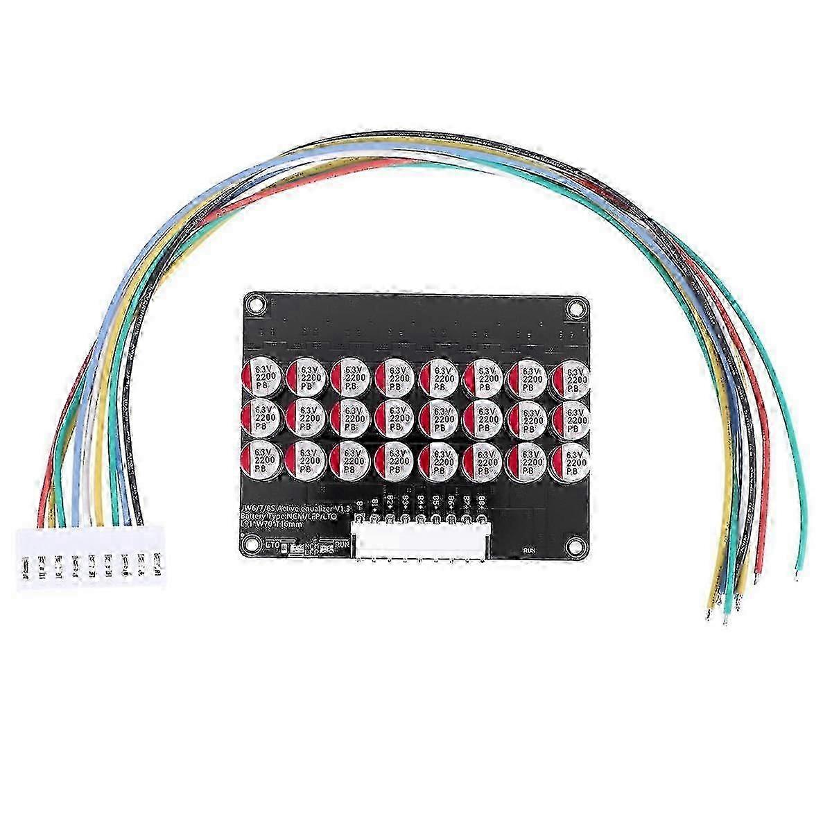 8S Active Equalizer Balancer Lifepo4 Lipo LTO Battery Energy Equalization Capacitor BMS Board