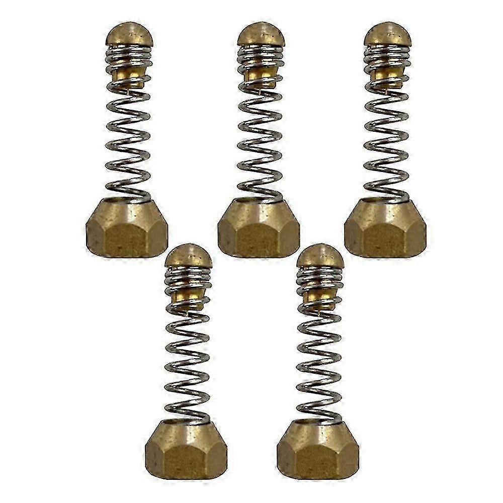 5Pcs 1/8 Internal Thread Pressure Washer Pipe Nozzles,Sewer Drain Pipe Spring Ejectors,Cleaning Vib js