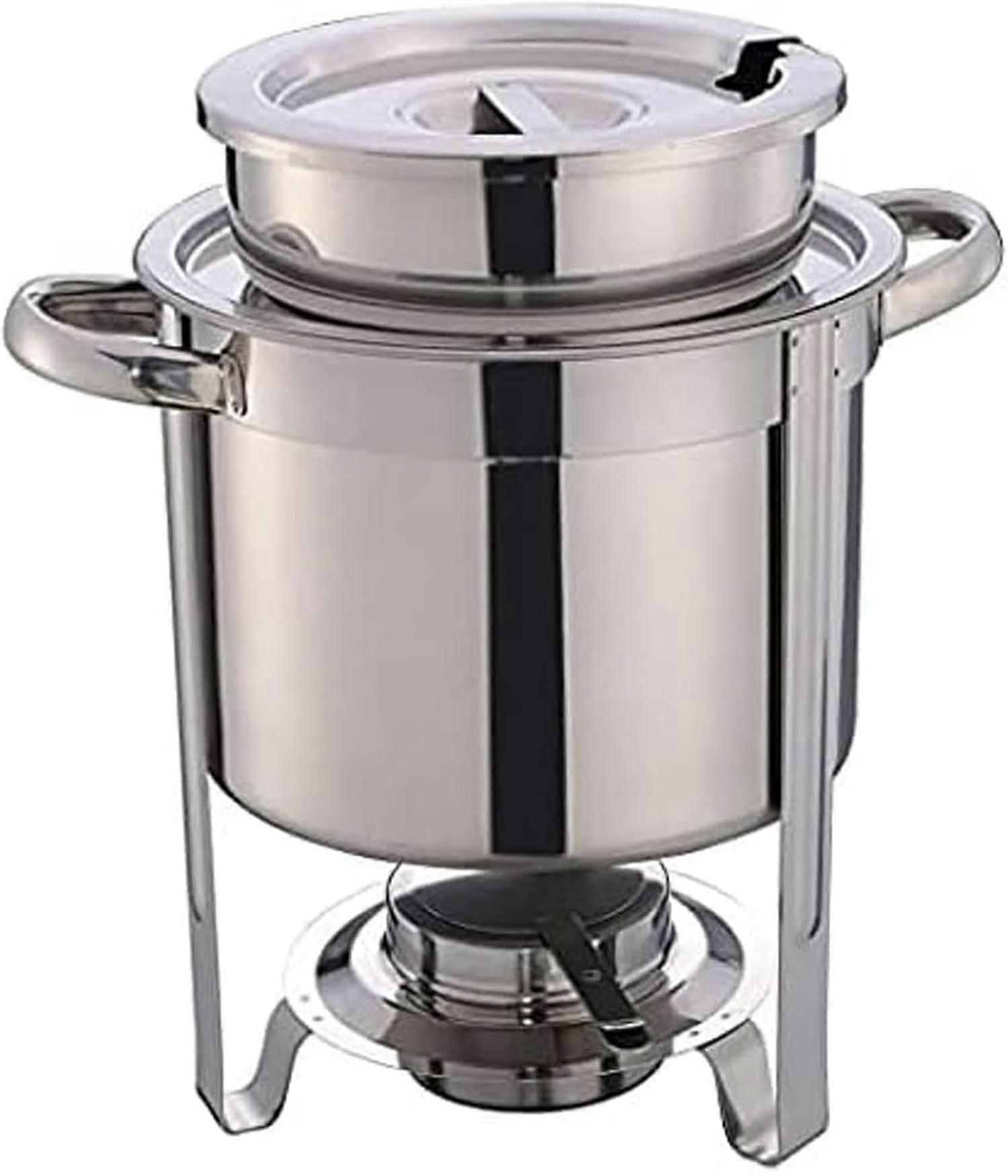 Food Heater For Soup, Stainless Steel, Buffet Game For Chile And Gumbo, Heated Quickly, 61 X 36 X 34 Cm,