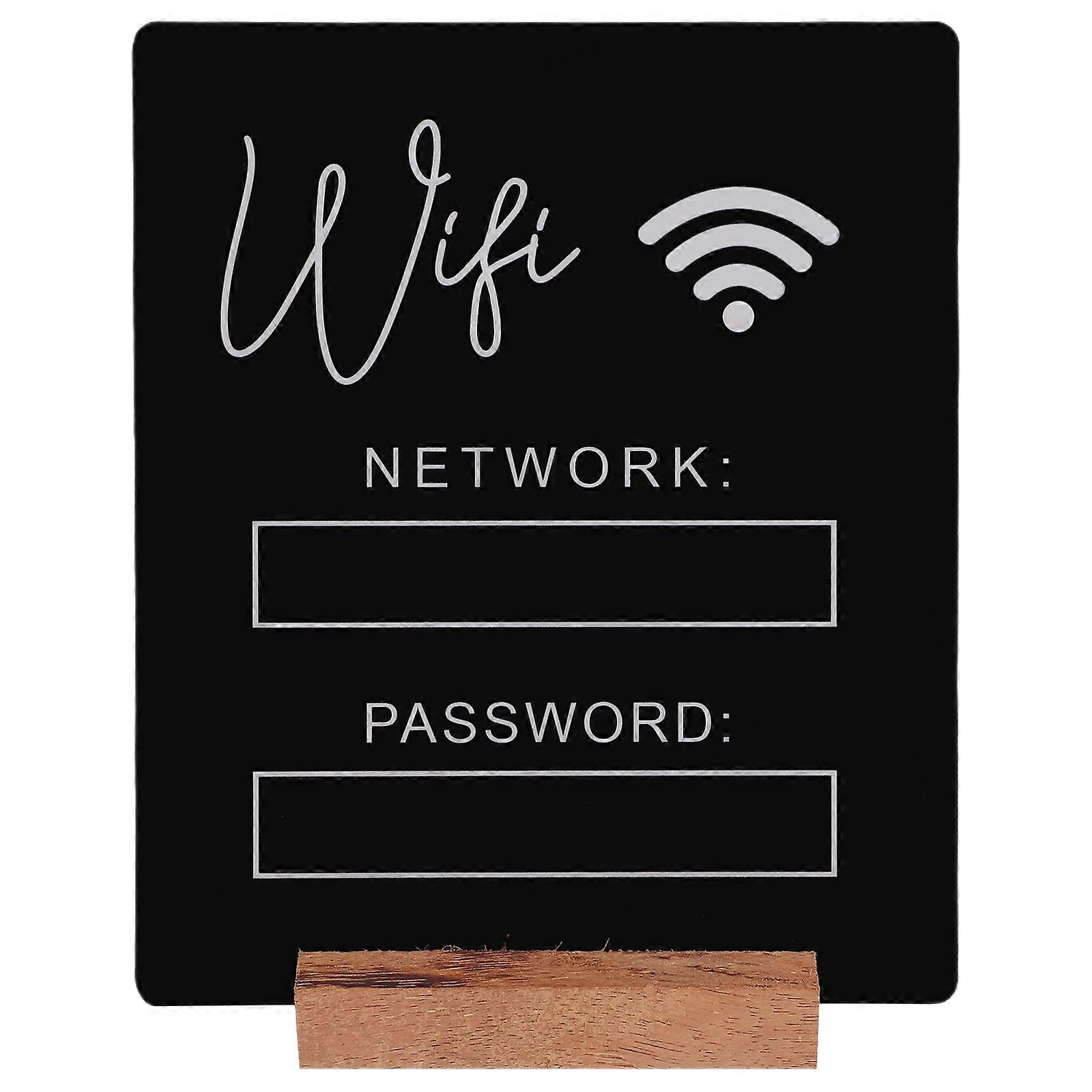 Wifi Password Sign WiFi Acrylic Sign WiFi Sign WiFi Board WiFi Password Reminder Sign