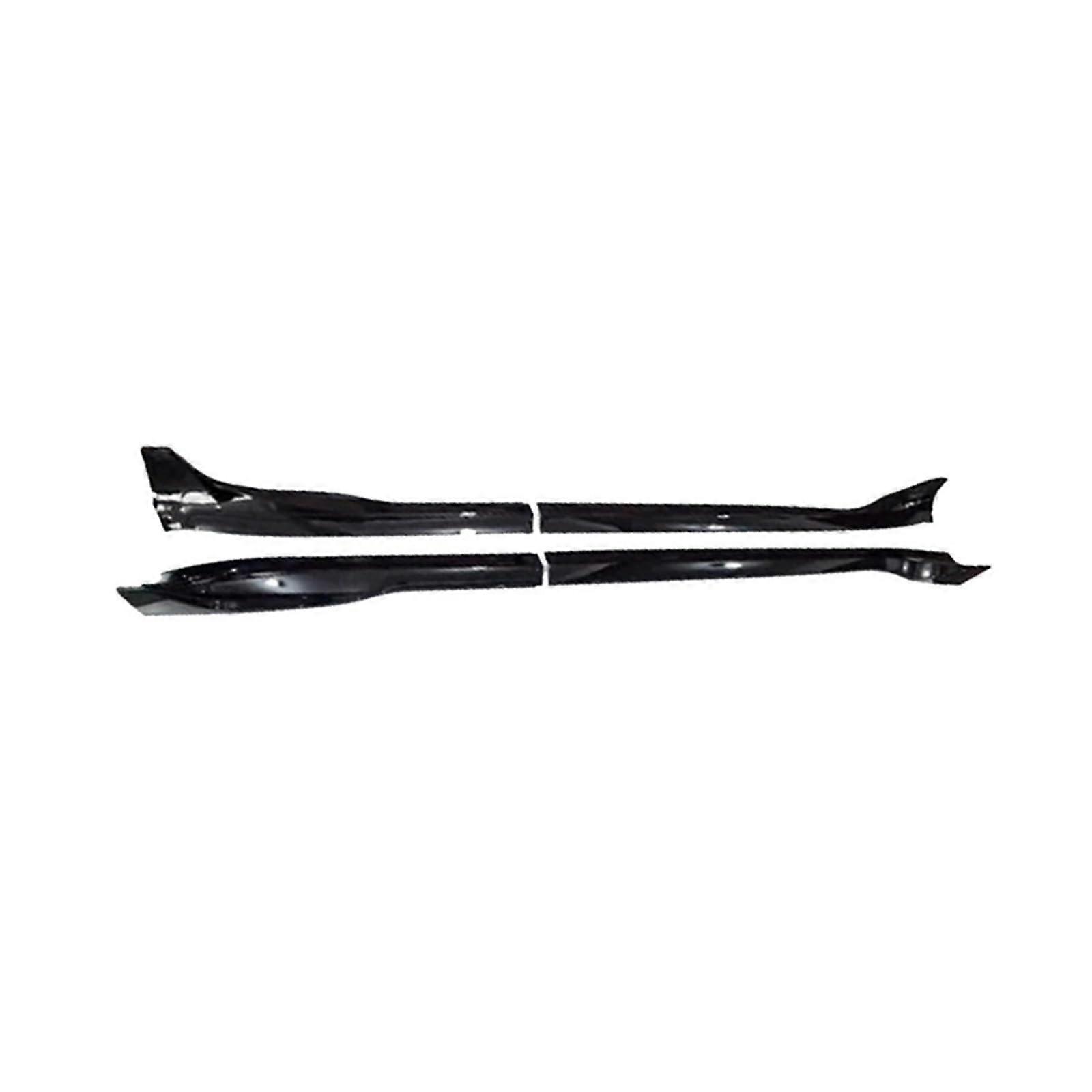 Side Skirts for 2023 Model Y, Carbon Fiber Pattern ABS Trim, Modified Body Kit Protection for Model 3 Y 2017-2023 Glossy Black