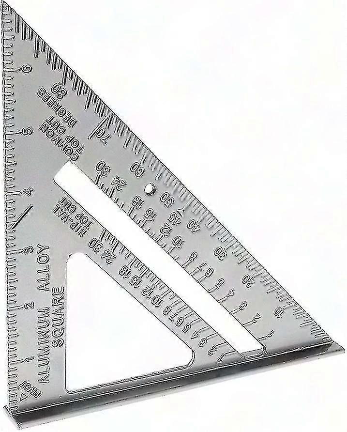 Triangle Layout Tool - Easy-Read Angle Protractor & Speed Measurement Ruler for Precise Marking