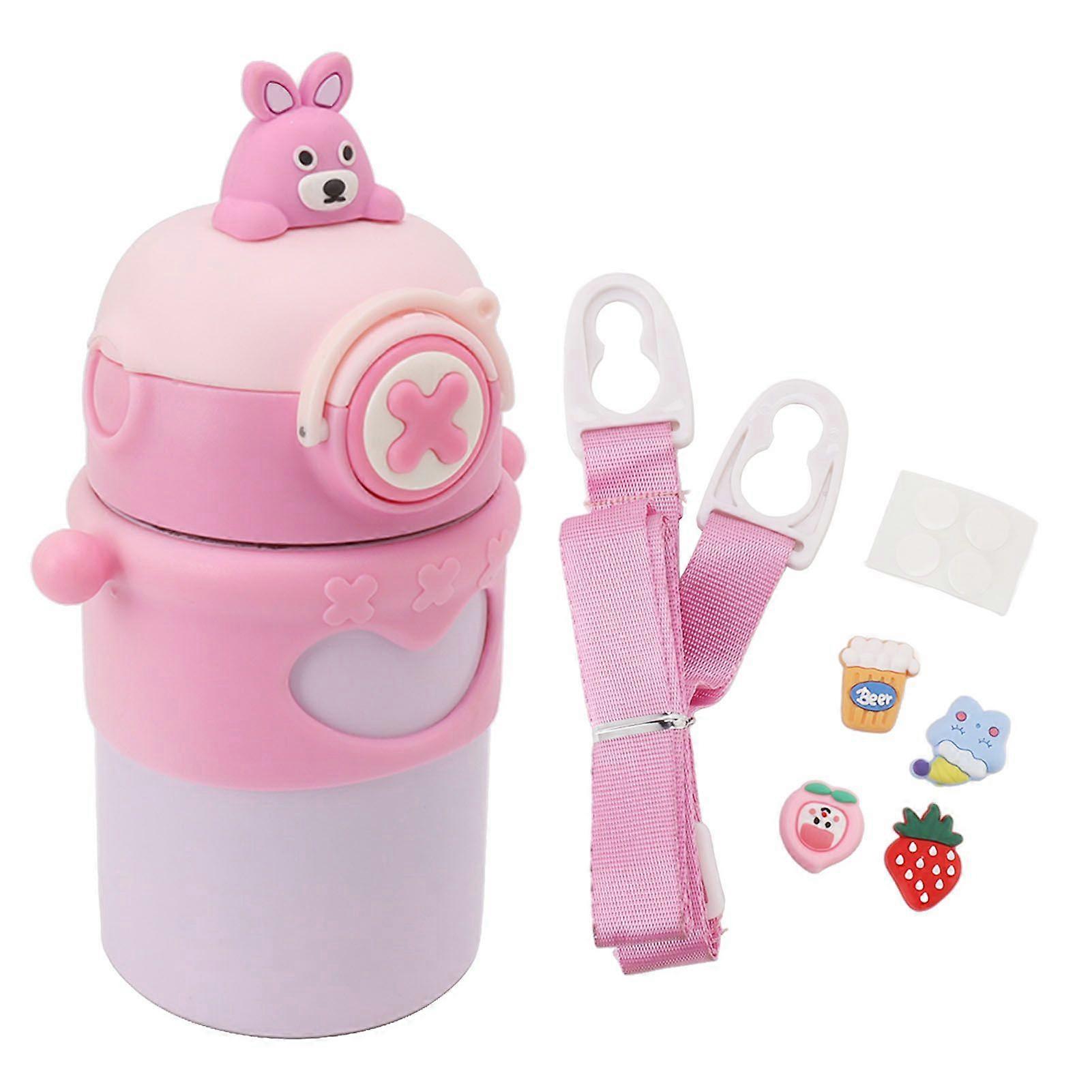 大容量ポータブルステンレススチールウォーターボトル、真空カップ付き屋外断熱ウォーターカップ 500ml 子供用