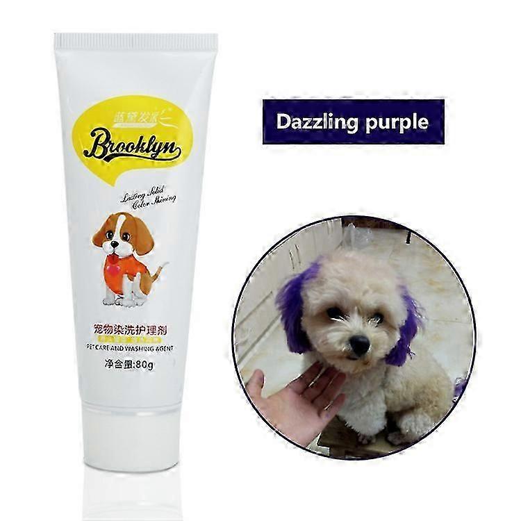 80g Farging Pet Dog Cat Dyr Hårfarging Fargestoffer Pigment Agent Rekvisita
