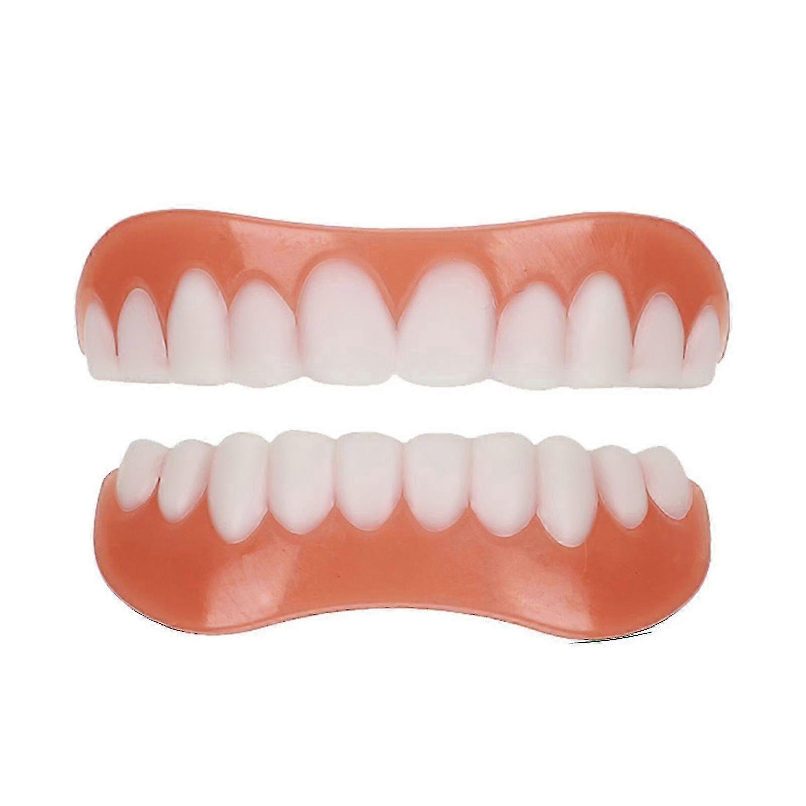 Fake Teeth Dentures Teeth For Upper And Lower Jaw , Protect Your Te...
