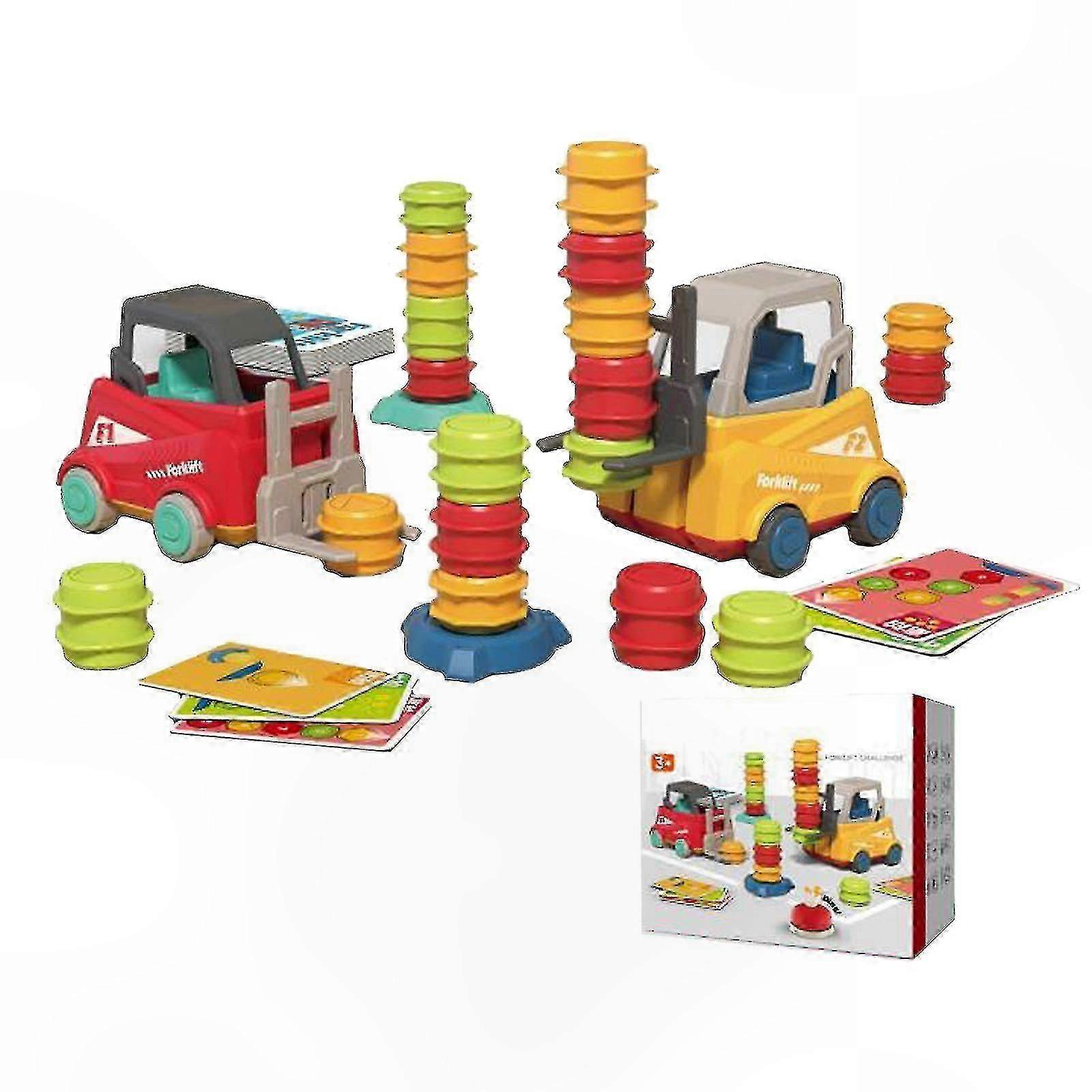 2-Player Forklift Stacking Challenge Game