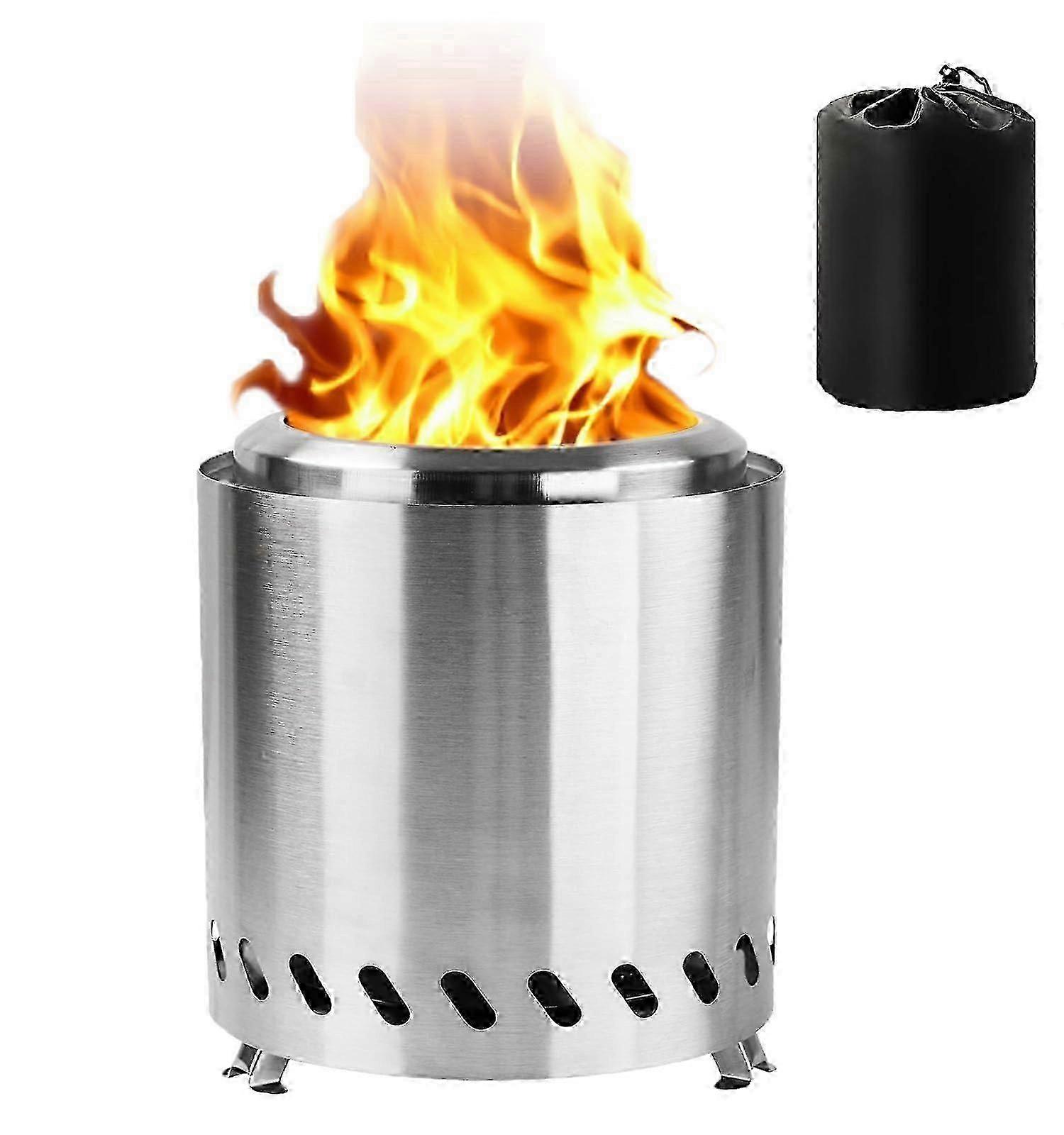 スタンド付きメサ卓上ファイヤーピット - パティオアドベンチャー用のソロストーブの低煙屋外ミニファイヤーピット