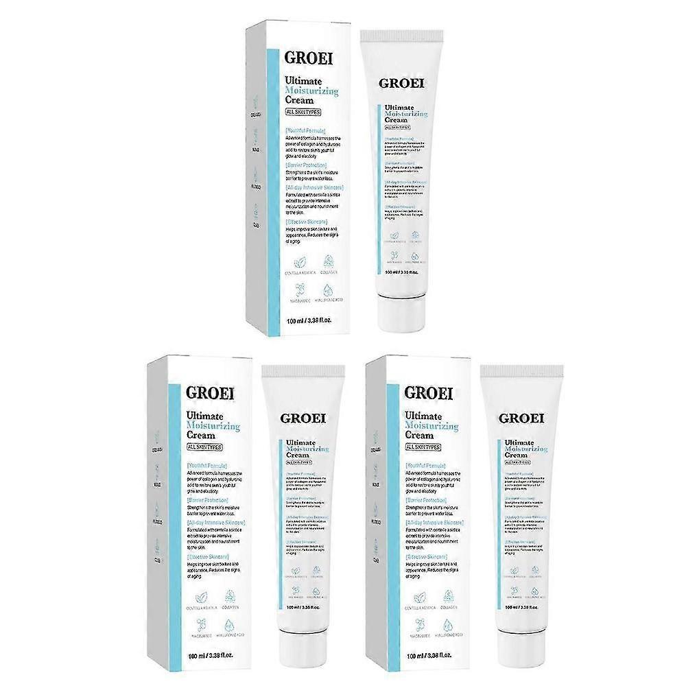 Daily Anti-Aging Moisturizing Cream for Sensitive Skin, Reduces Wrinkles & Fine Lines