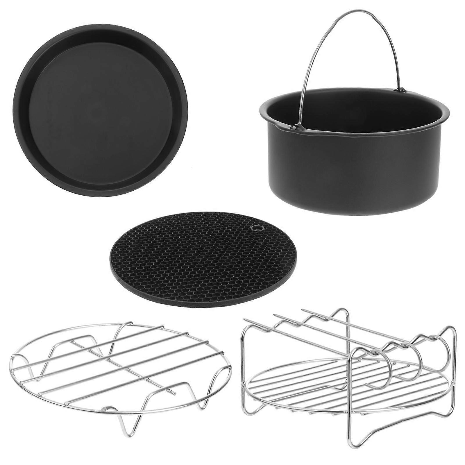 Egg Basket Set Stainless Steel Air Fryer Accessories for Use 5Pcs