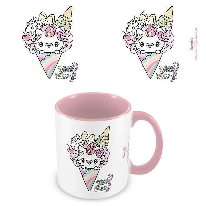 Hello Kitty Ice Cream Tasse intérieure bicolore