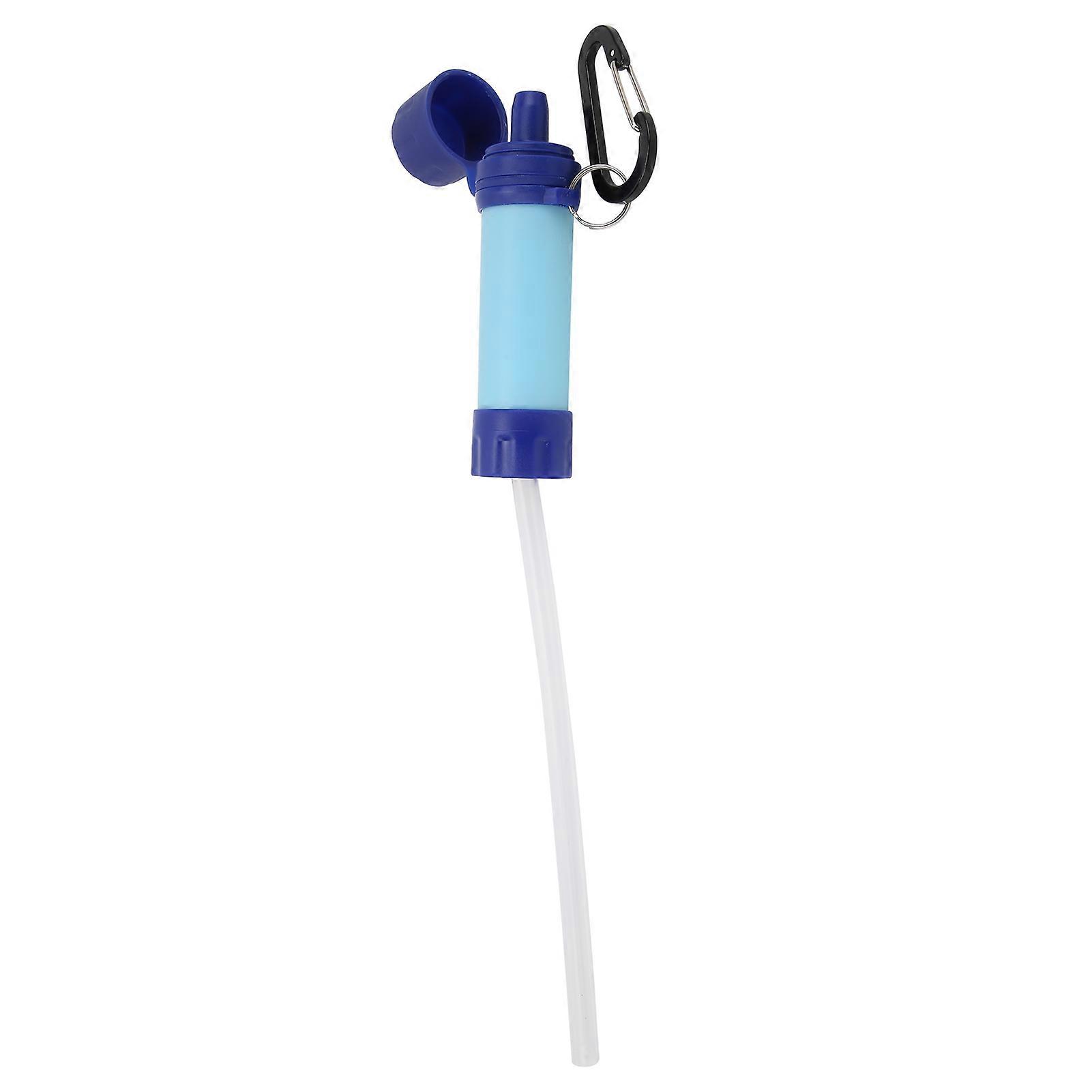 Outdoor Water Filter Straw Water Filtration System Mini Water Purifier for Emergency CampingBlue
