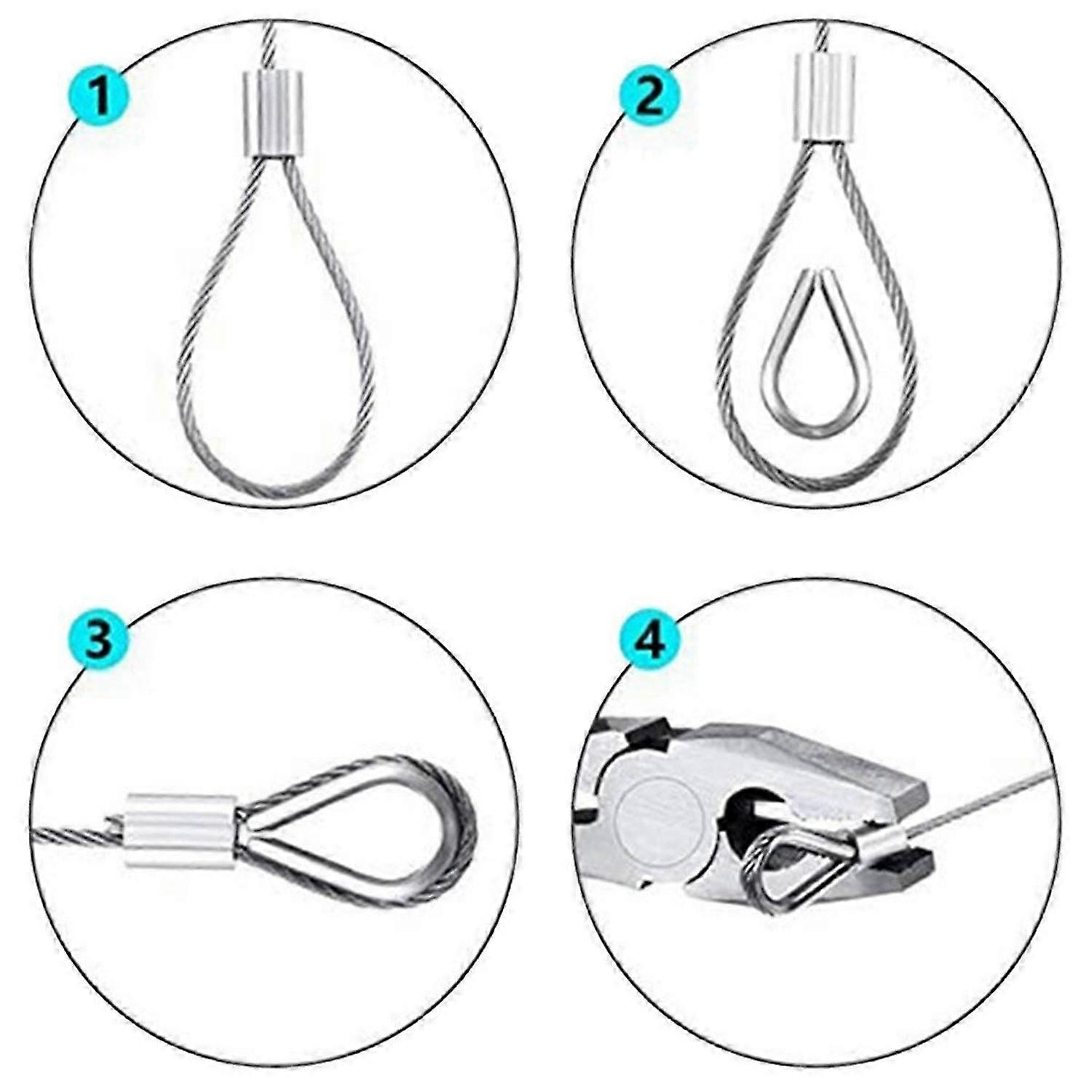 30M Steel PVC Coated Flexible Wire Rope Soft Cable Diameter 2mm Kit