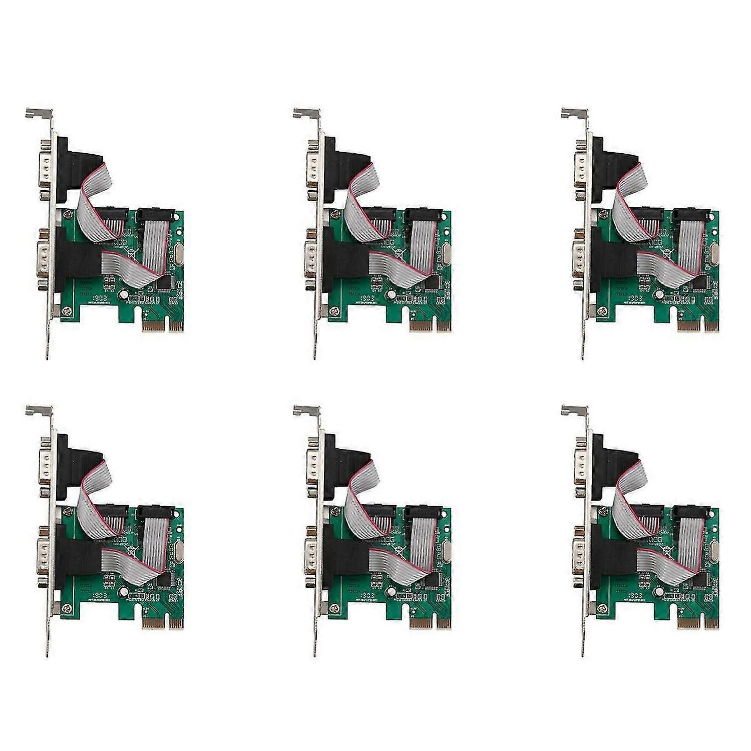 PCI-E Express Dual Serial DB9 RS232 Controller-Adapterkarte mit 2 Anschlüssen