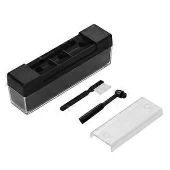 3-in-1 Black Velvet Record Cleaner Brush Set with Needle & Small Brush