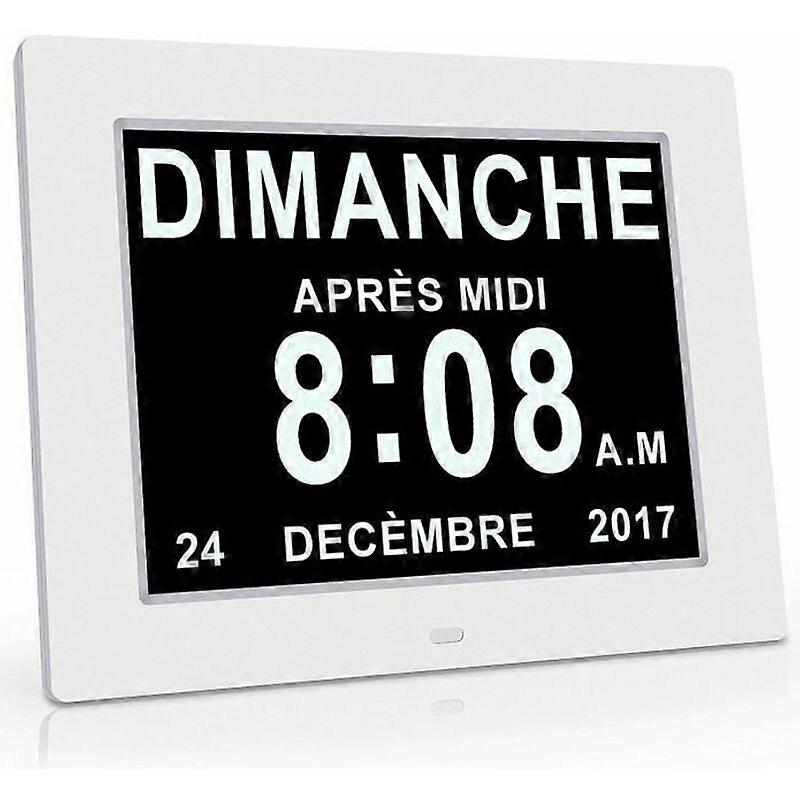 LCD display electronic clock, clear and large character display, automatic