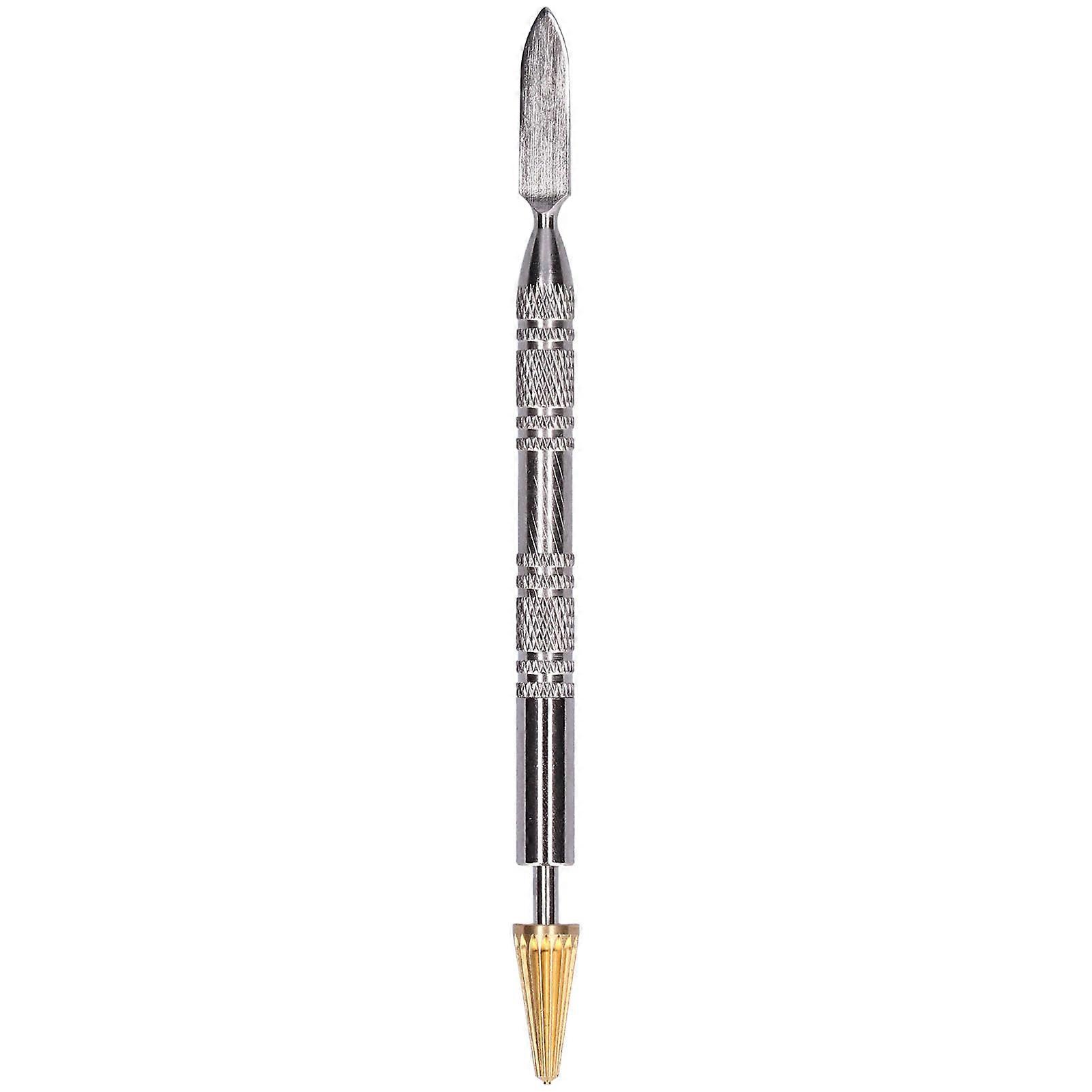 128mm Leather Edge Dye Pen Dual-Purpose Paint Roller Glue Stick Stainless Steel Edger Tool