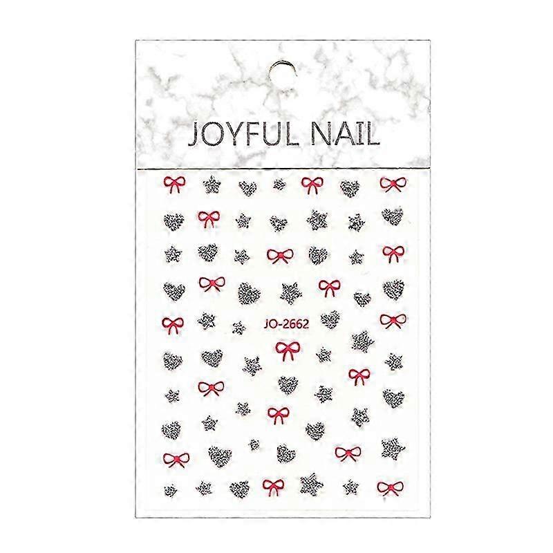 Bow Love Star Shape Nail Sticker Enhancement Adhesive Nail Salon DIY Stereoscopic Nail Enthusiasts And Nail Technicians
