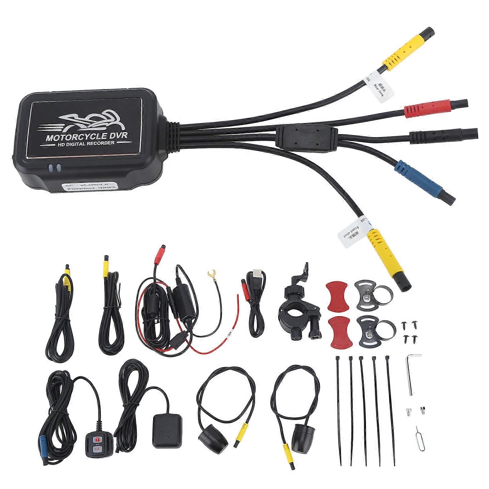 Motorcycle DVR camera dual lens for Golf Carts with night vision