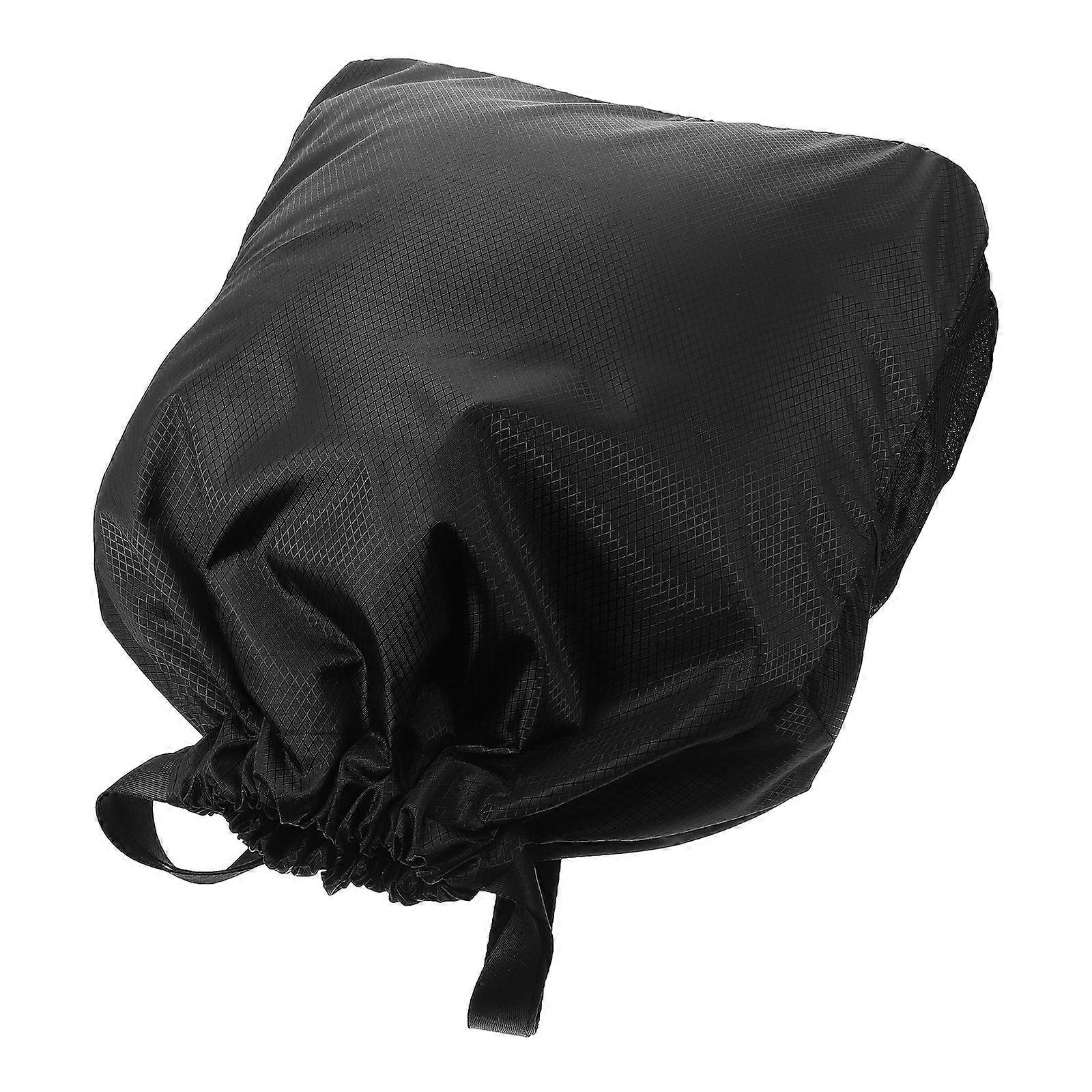 Black Drawstring Storage Bag for Home Use with Large Capacity