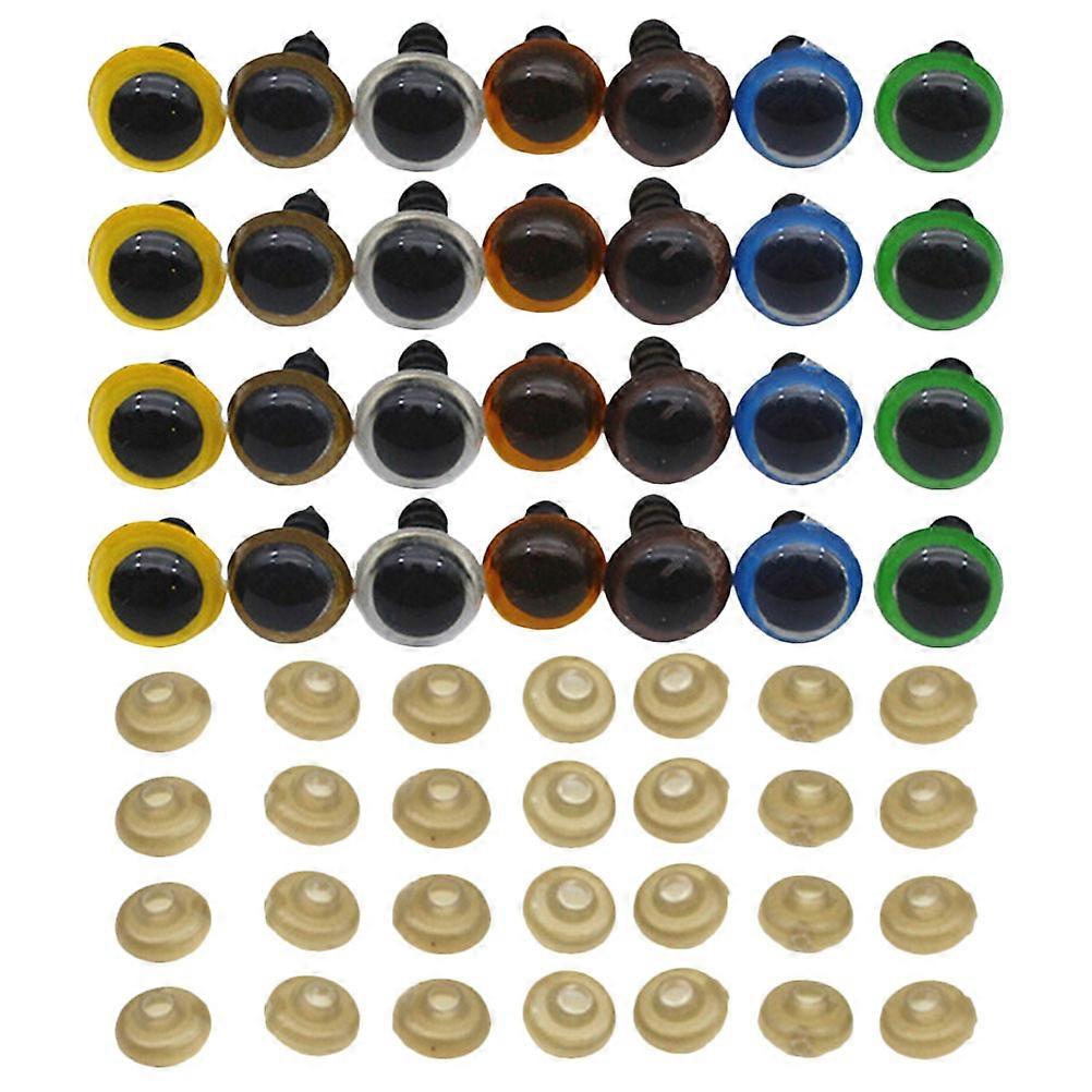 Decorative Artificial Toy Eyes Doll Eyes for DIY 3Sets Assorted Color Plastic