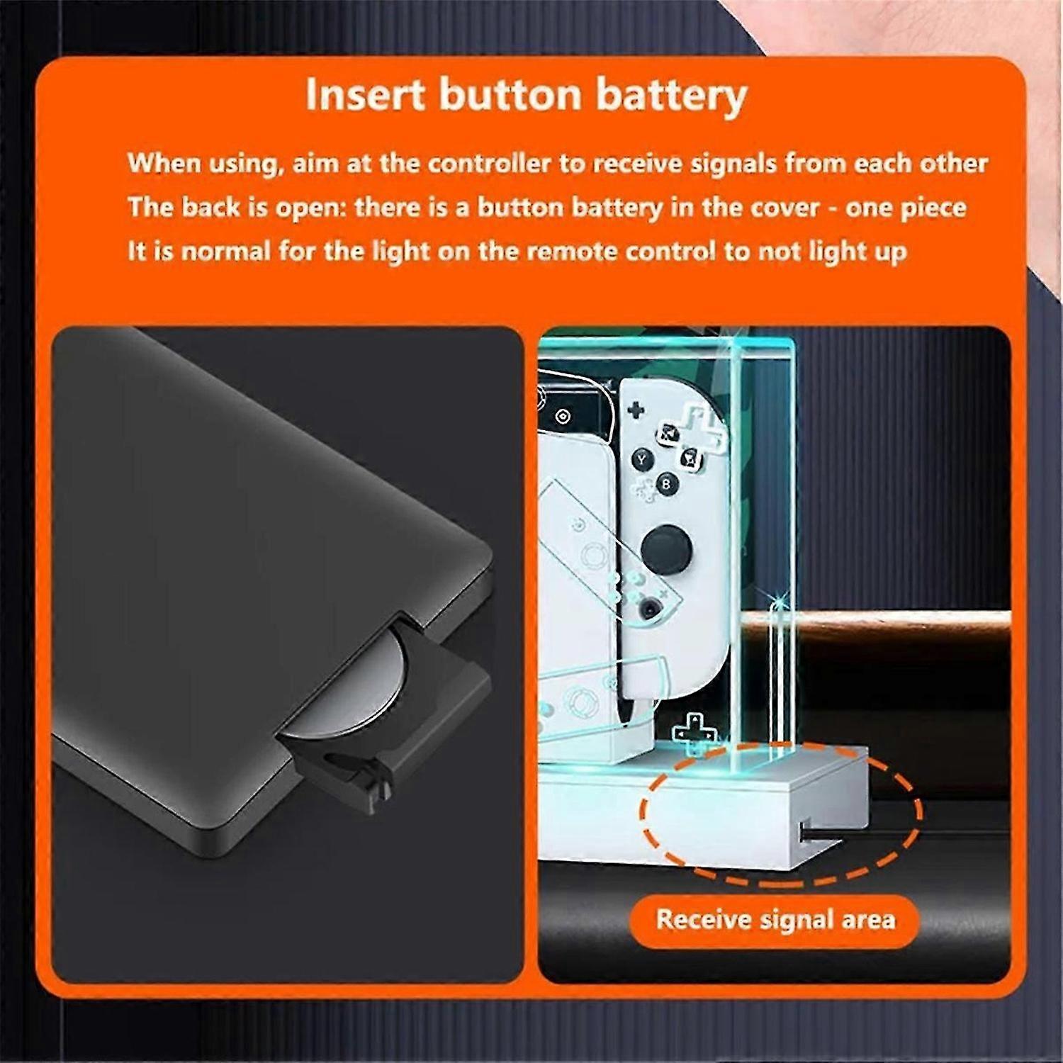Clear Dust Cover with RGB Luminous Base for Switch/OLED E
