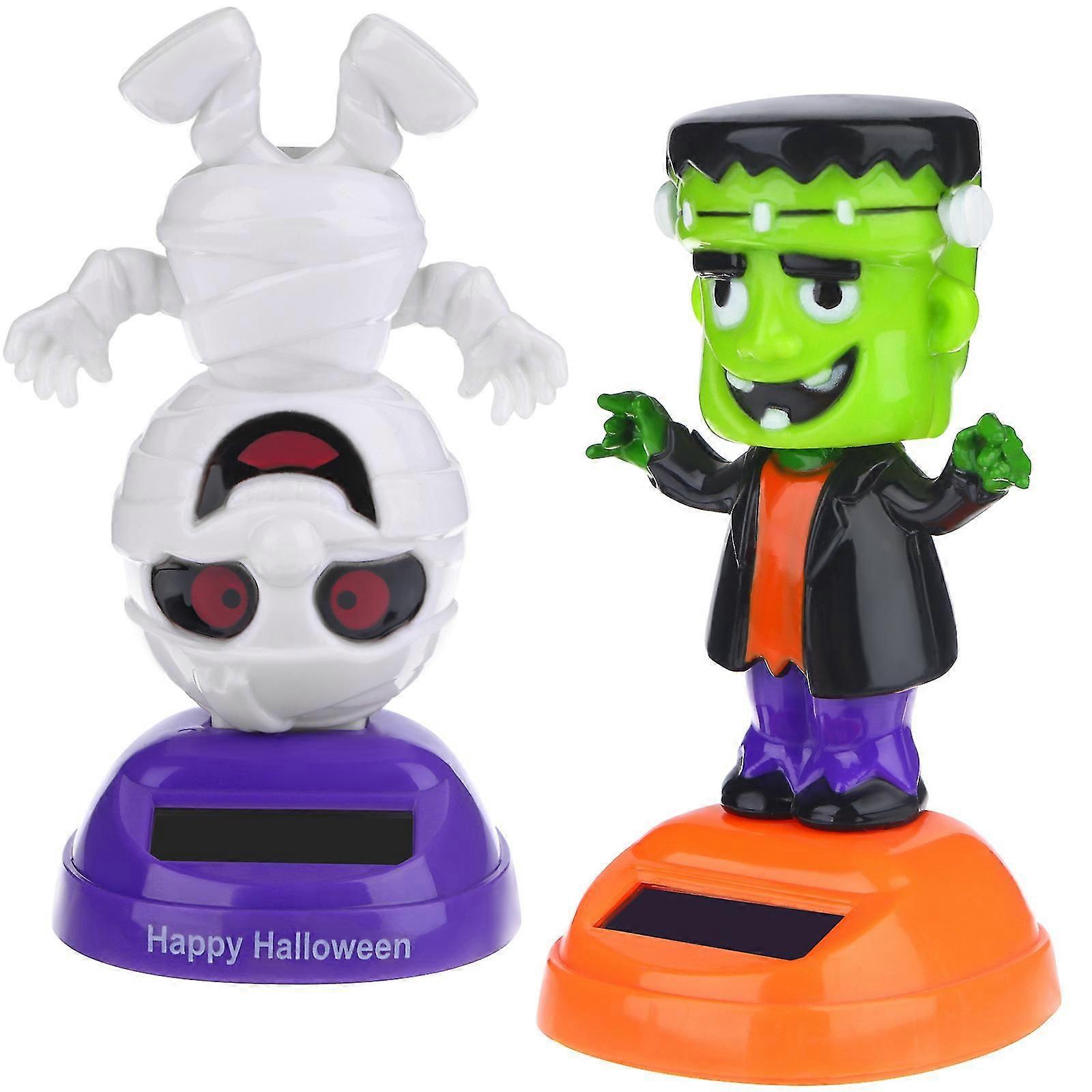Solar-Powered Ghost Dancing Dashboard Ornaments for Halloween Fun