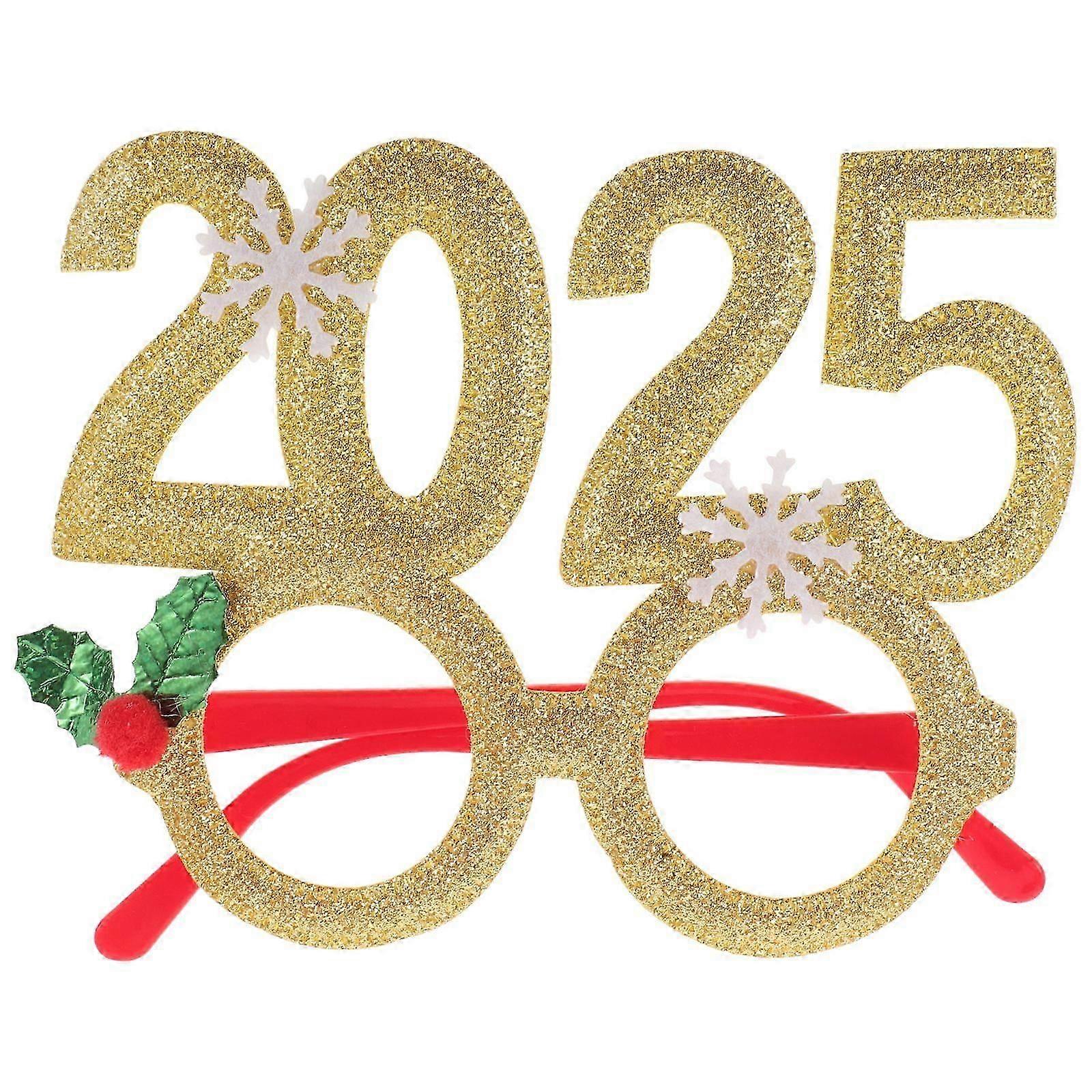 Christmas Decorative Glasses Party Decorative 2025 Glasses Holiday Eyewear Party Decoration