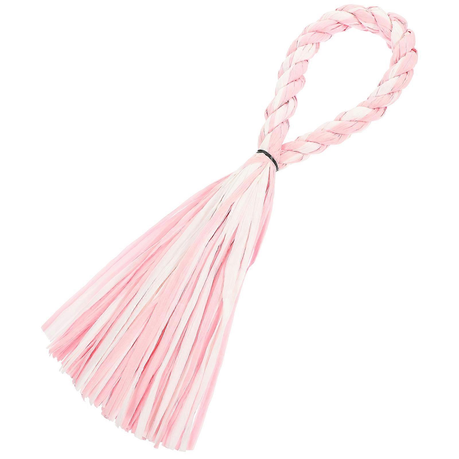 Assorted Color Raffia Heart Rope DIY Wreath for Decoration