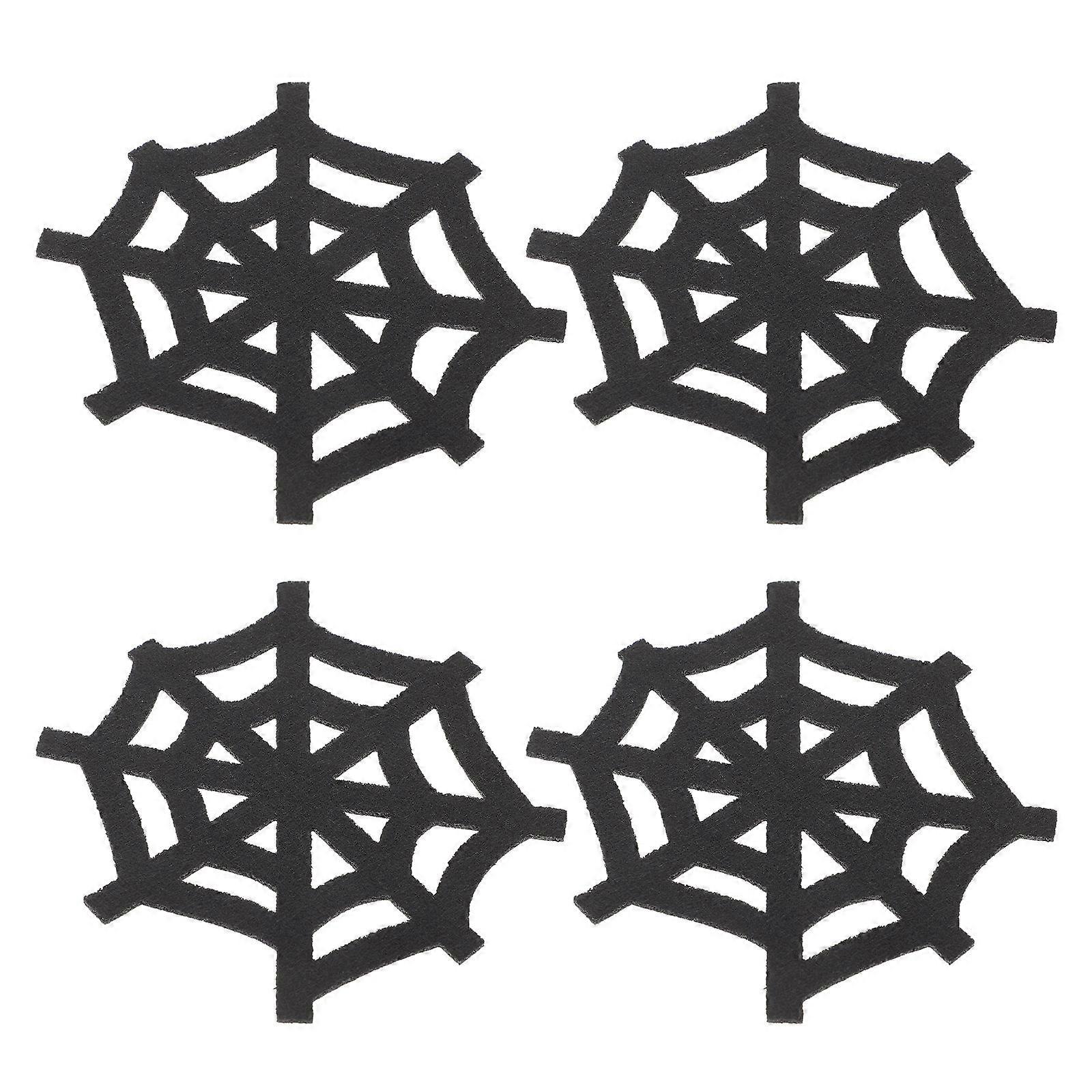 Halloween Web Coasters Mats for 16Pcs Table Decor