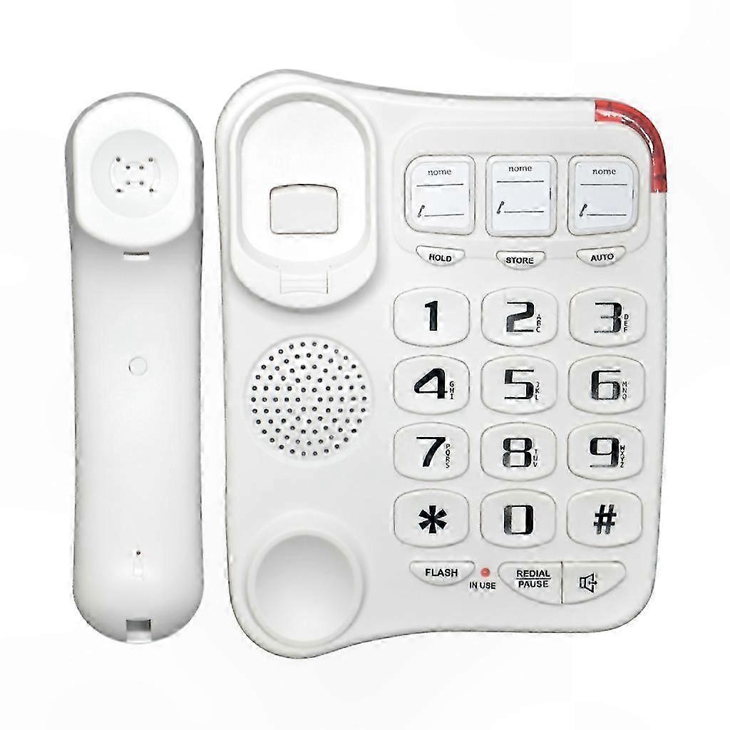 Big Button Landline Phone with Loud Ringer, Desktop Home Telephone for Seniors