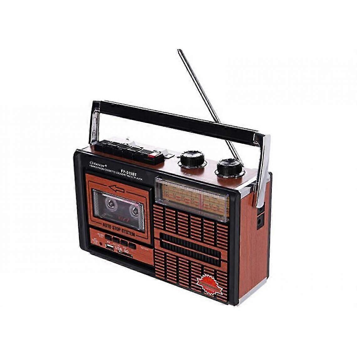Vintage Portable Am Fm Sw Tape Support Wireless Bluetooth Multi-function Speaker Vcr Radio