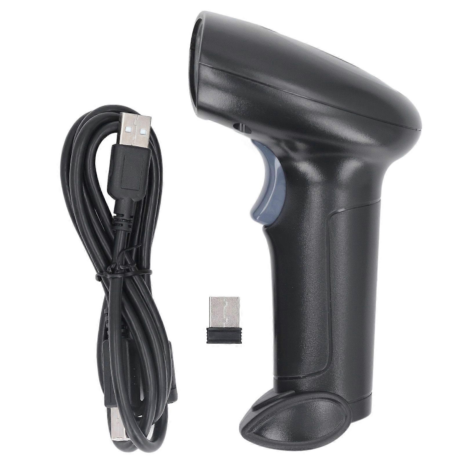 Barcode Scanner USB Wired 2.4G Wireless CMOS 1D 2D QR Barcode Reader for Warehouse Library Supermarket