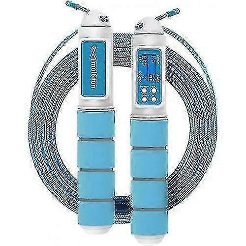 Digital Skipping Rope with Speed Tracking and Calorie Counter - Adjustable Length with Timer
