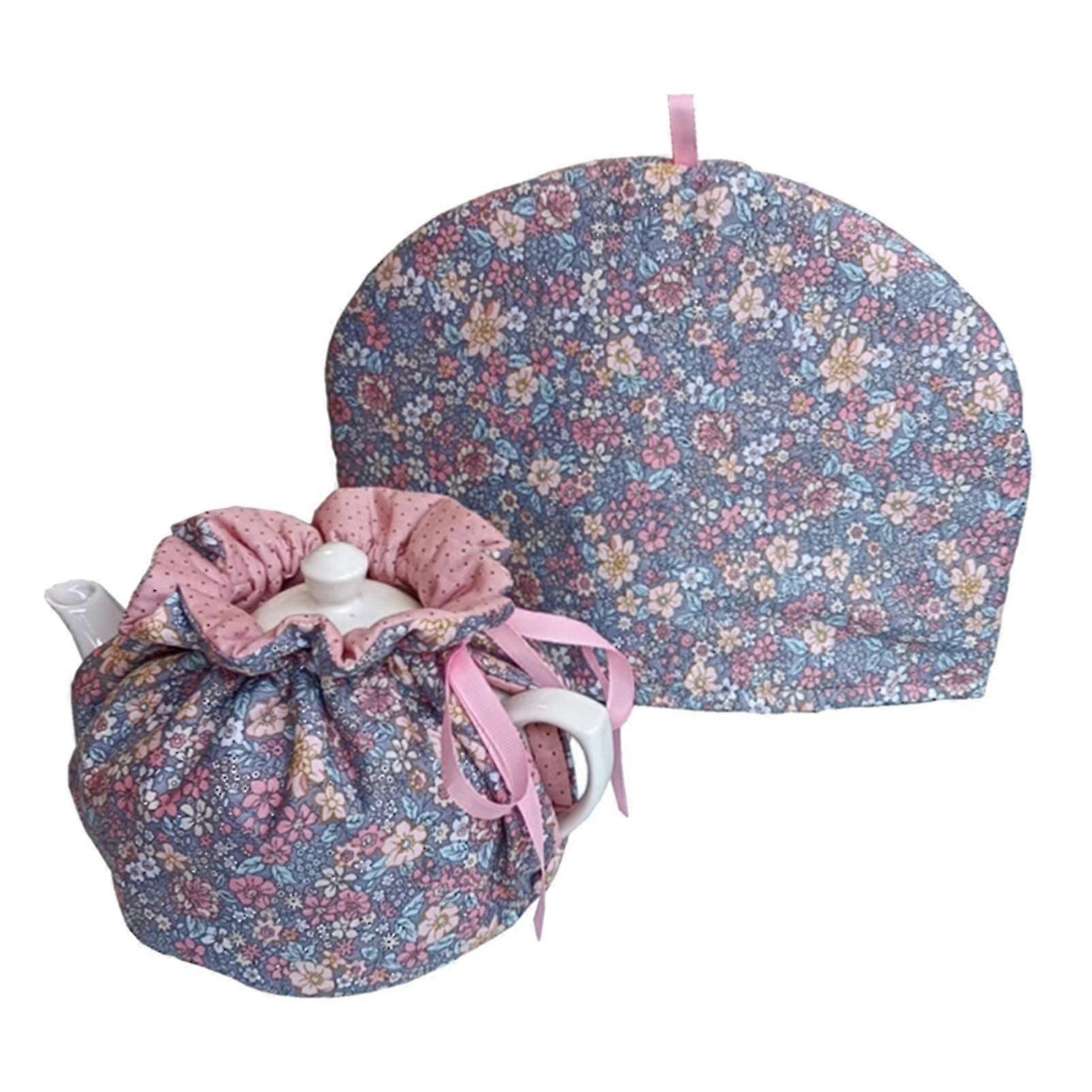 Reusable Insulated Teapot Cover with Exquisite Pattern, Dustproof and Heat-Retaining for Home
