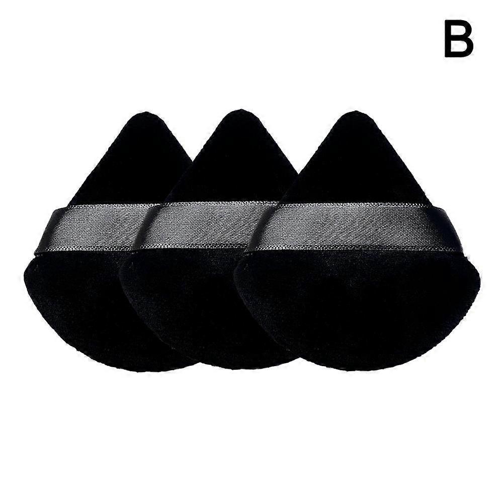 Professional 3-Piece Reusable Powder Puff Set for Flawless Makeup Application Universal Fit and Eco-Friendly Design