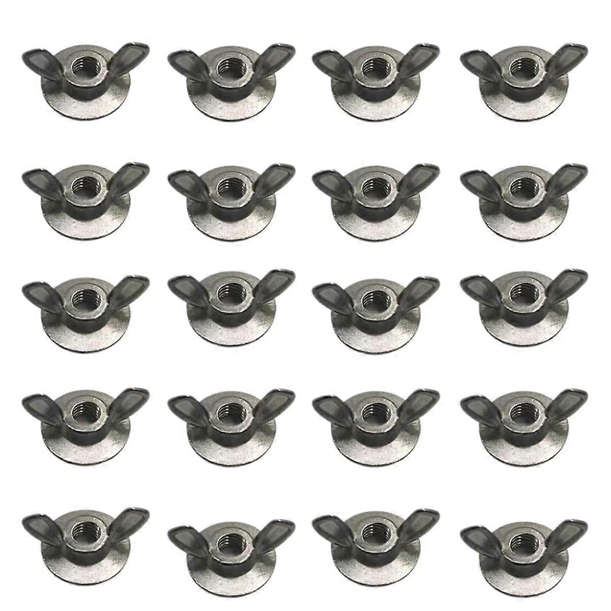 20PCS Hurricane Shutter Wing Nuts, Shutter Wing Nuts 1/4-20 Wing Nut