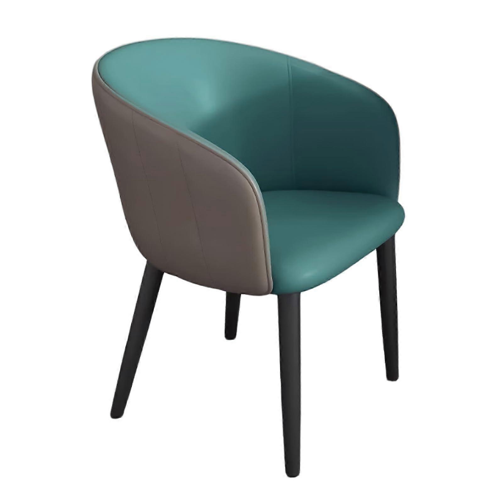 Ergonomic Office Chair Leather Executive Guest Chair With Arms For Waiting Room And Lobby Seating Green