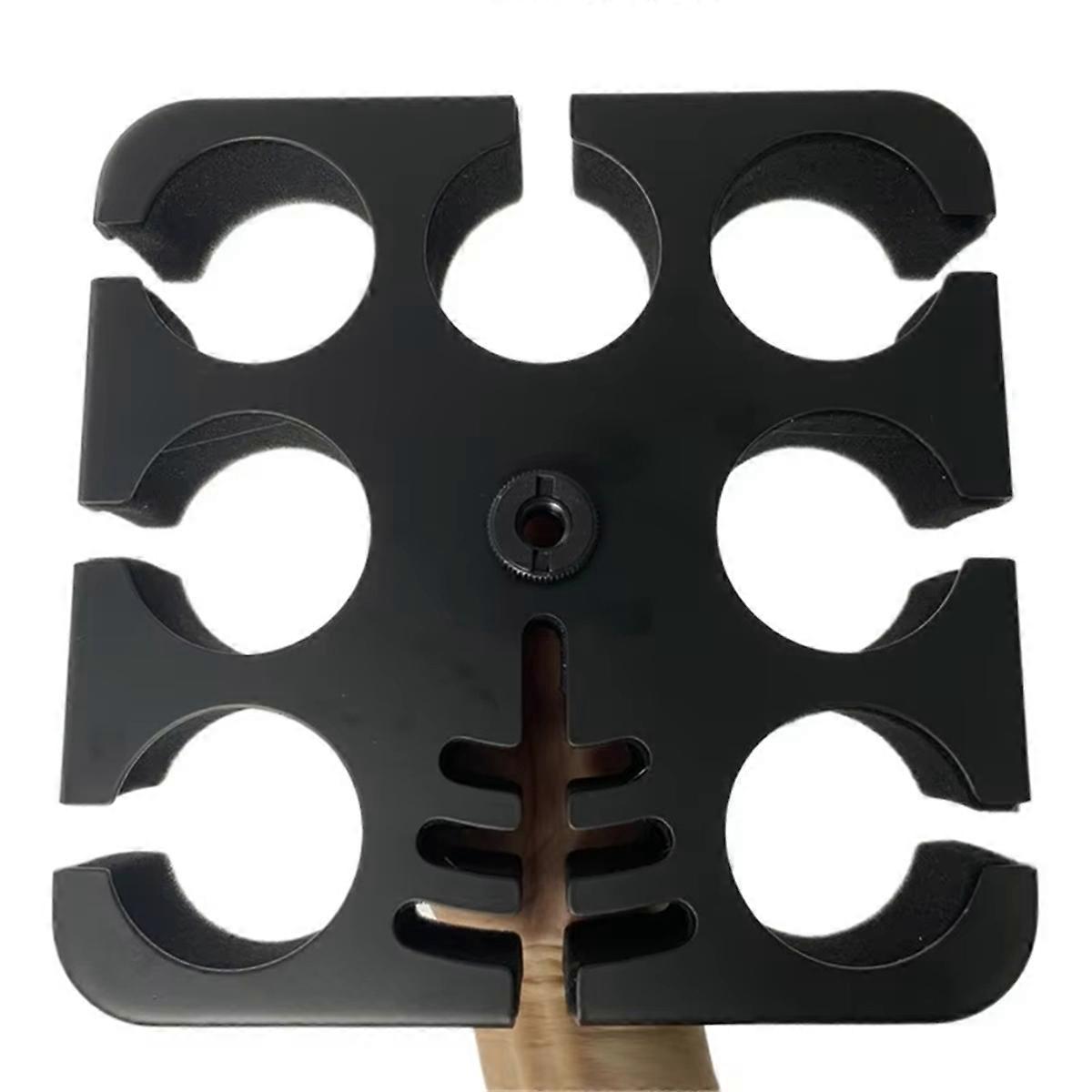 Multi Microphone Holder for Mic Stand Square Tray Holds Up to 7 Mics on Stage Organizer and Display