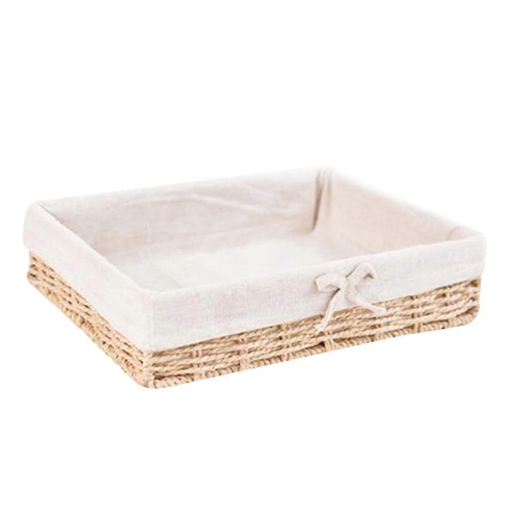 Wicker Storage Bin For Shelves Books Magazines Cosmetics Small Items 4 Sizes Available Large Outdoor Use