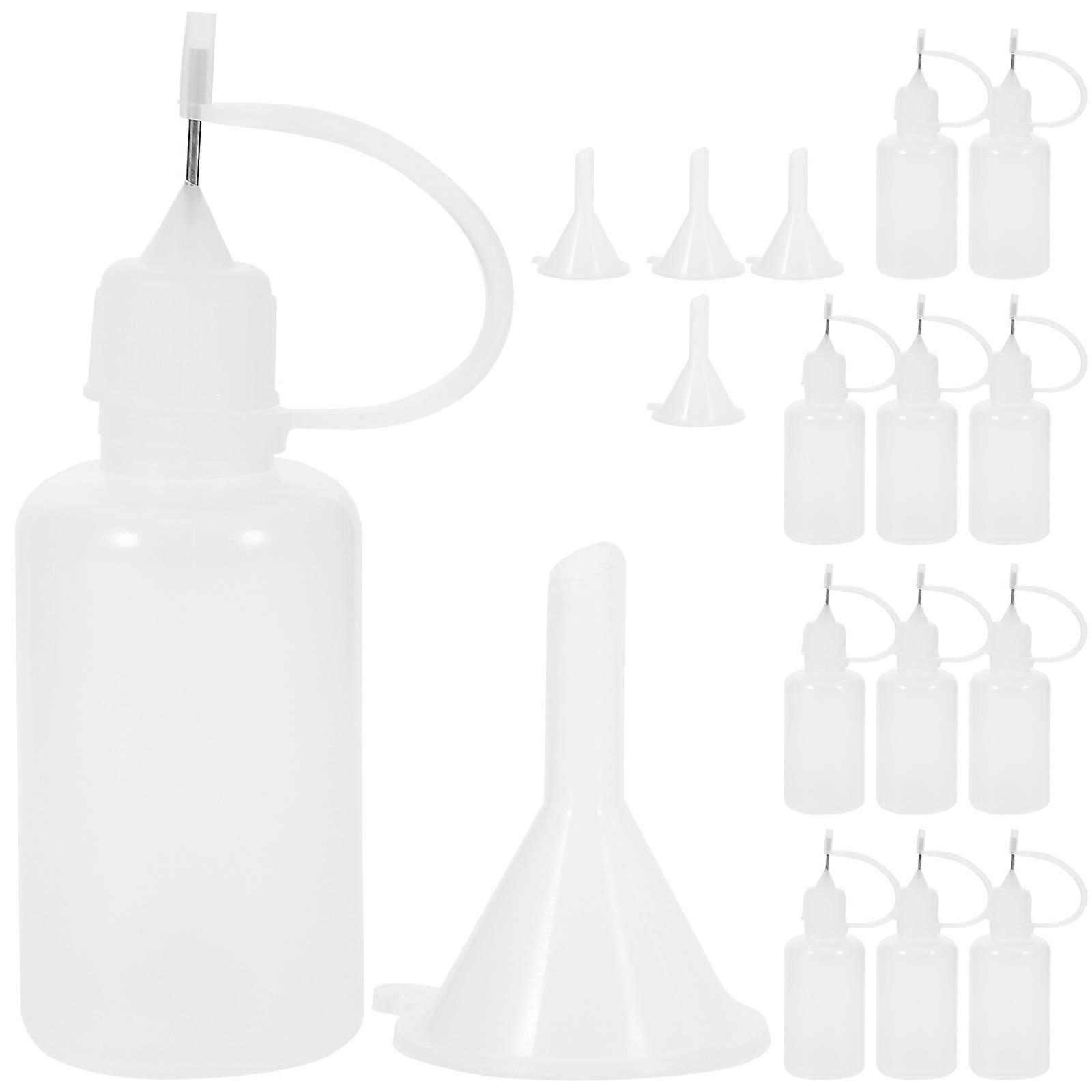 Glue Squeeze Bottles Precision Tip Applicator Bottles for Ink Dispensing 5Sets