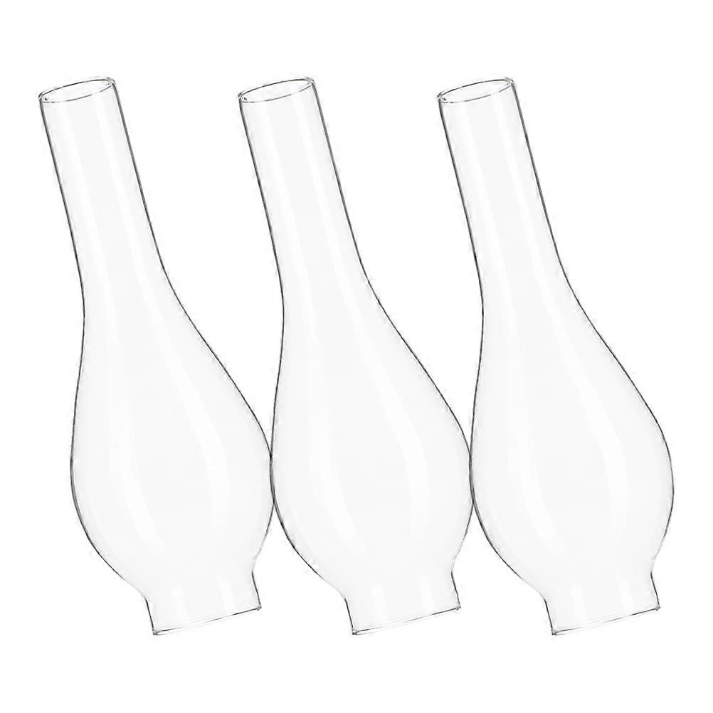 Glass Lampshade for Oil Lamp for Replacement 6Pcs Clear Kerosene Globe