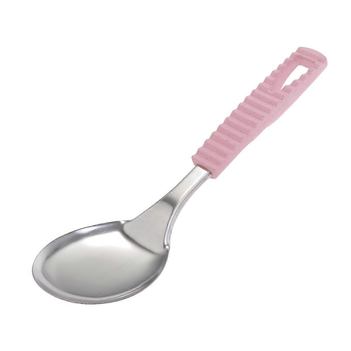 Rice Spoon Stainless Steel Dinner Spoon for Eating Use with 3Pcs Included