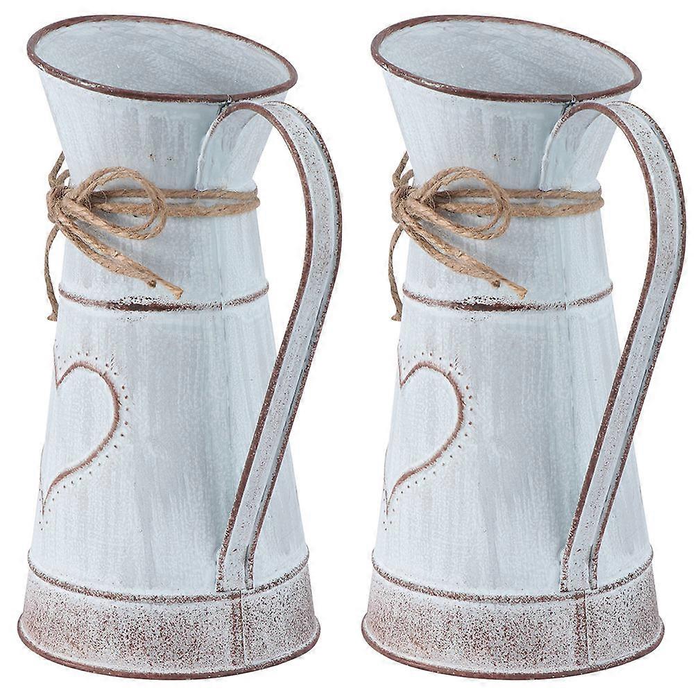 Iron Flower Bucket for Garden Decoration 6Pcs Set