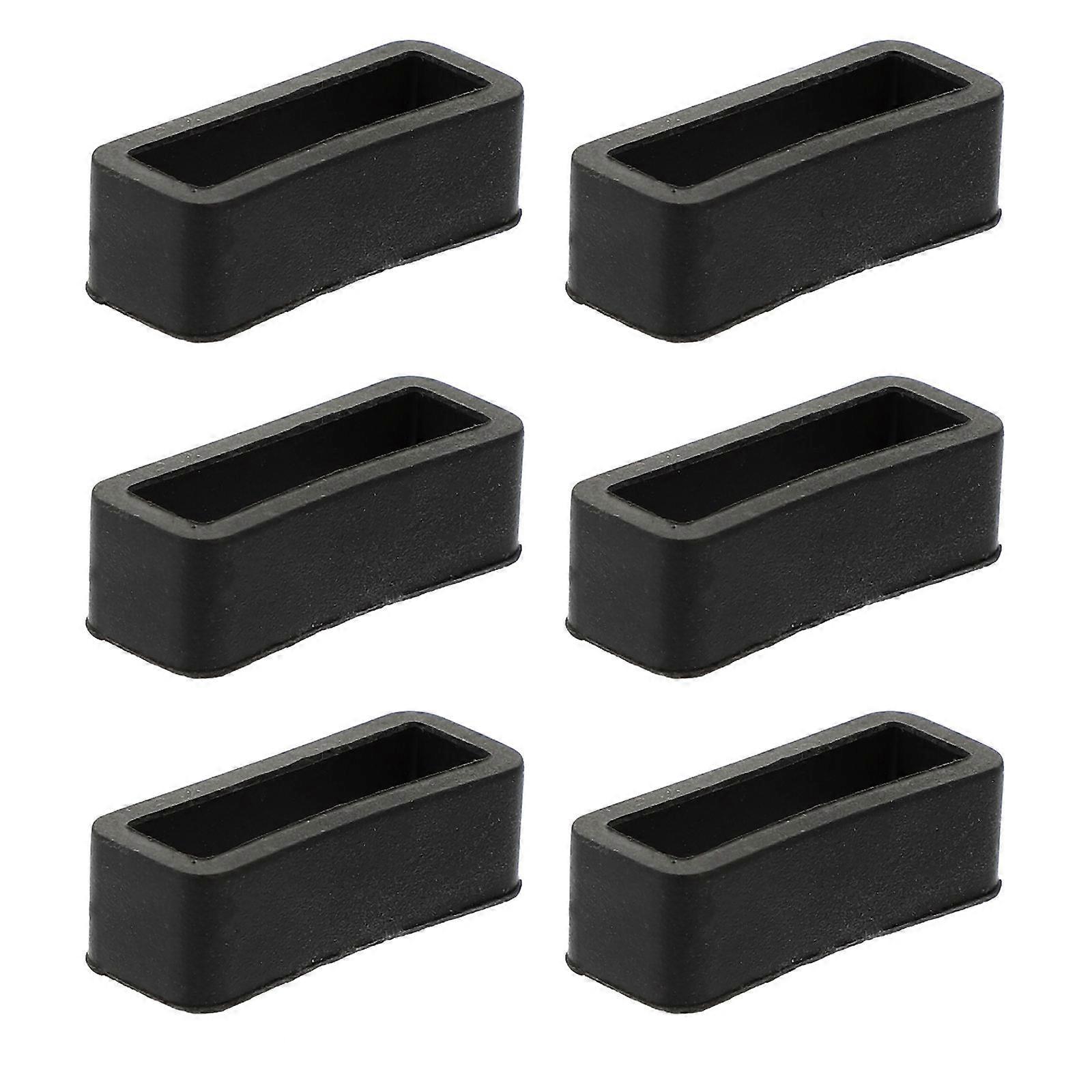 Watch Band Holder Loop for Watch Strap Replacement 30Pcs Black Silicone