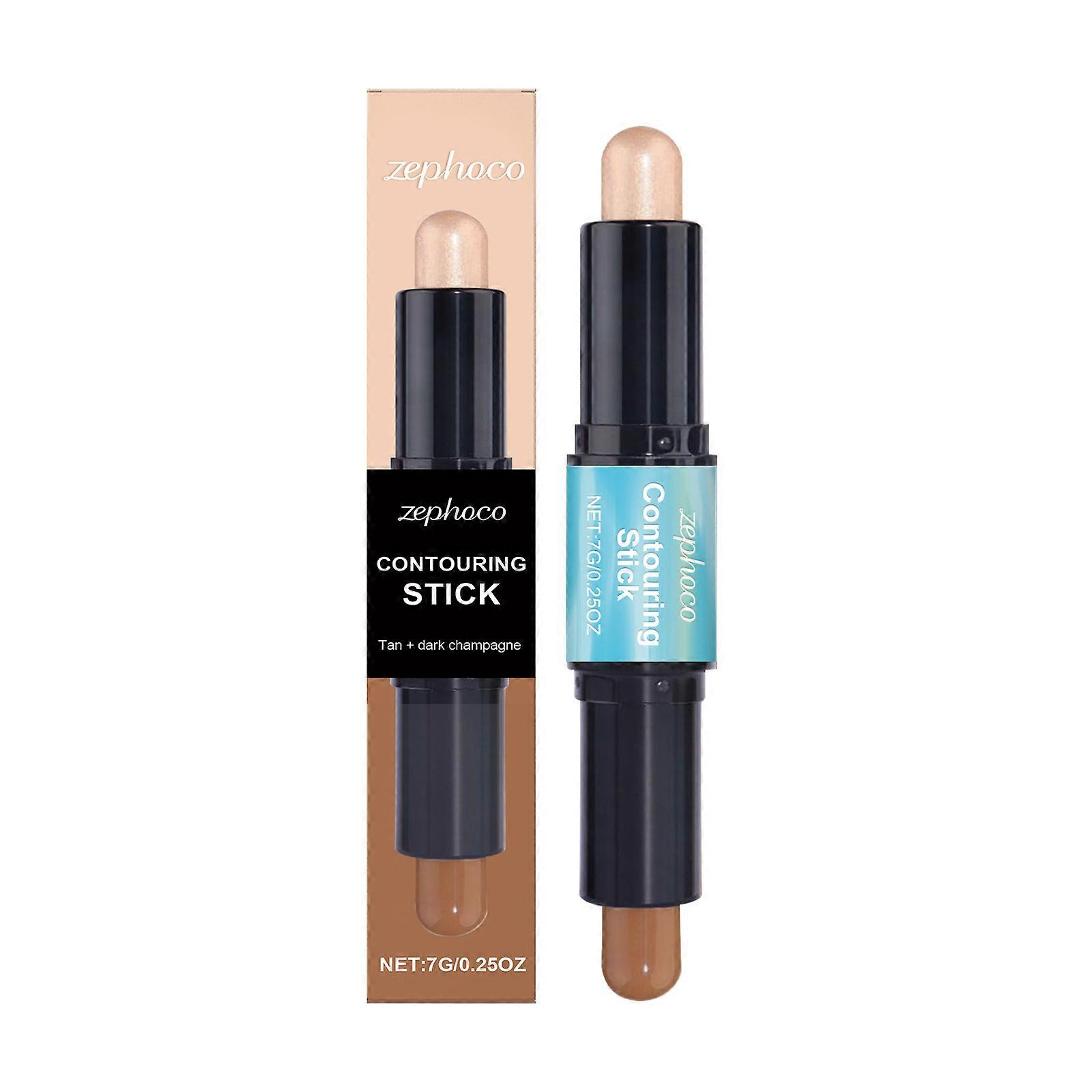 2 in 1 facial highlighter and contour stick for a natural, portable, and long-lasting contour
