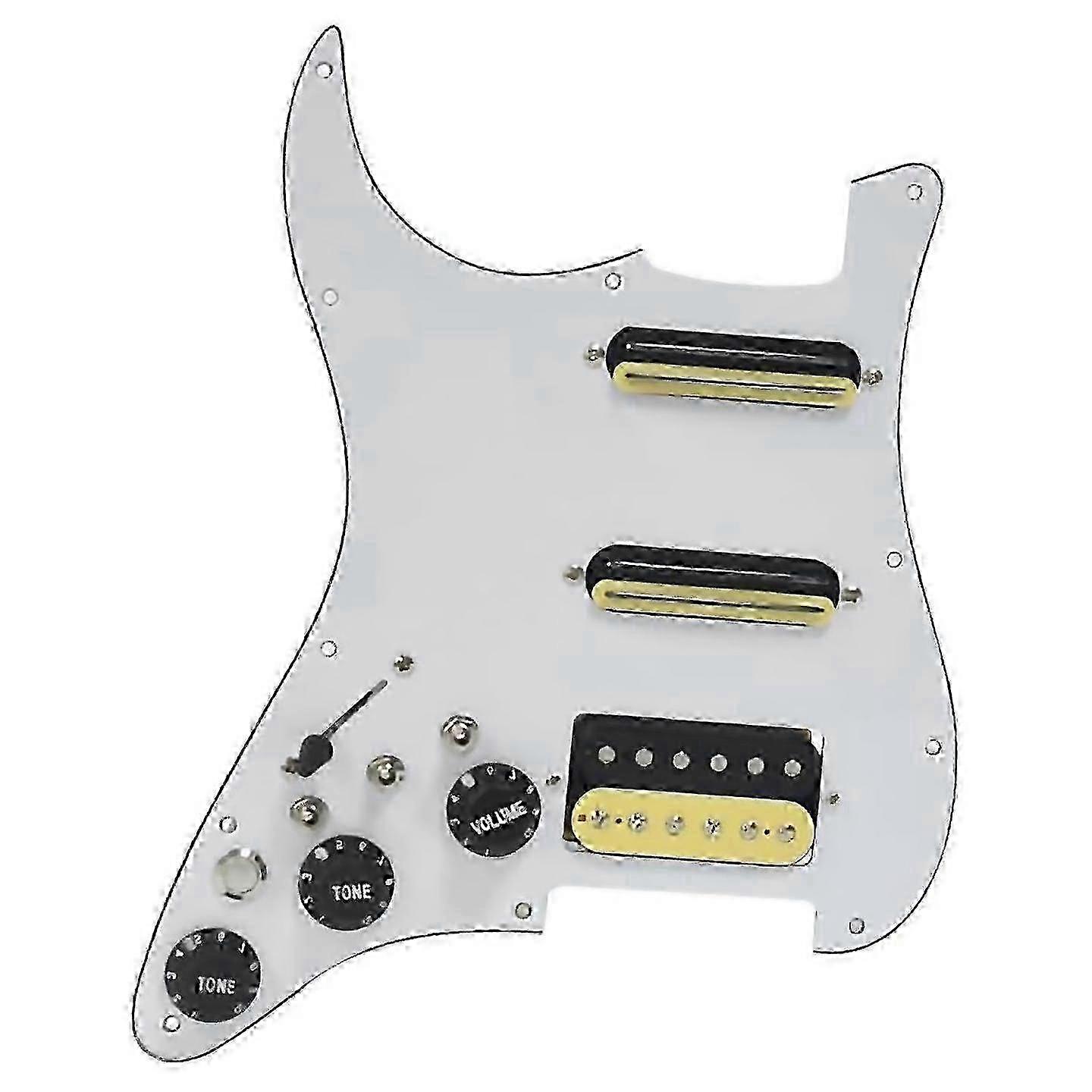 3-lagige E-Gitarre Humbucker Linkshänder Schlagbrett Pickup Fruugo Weiß