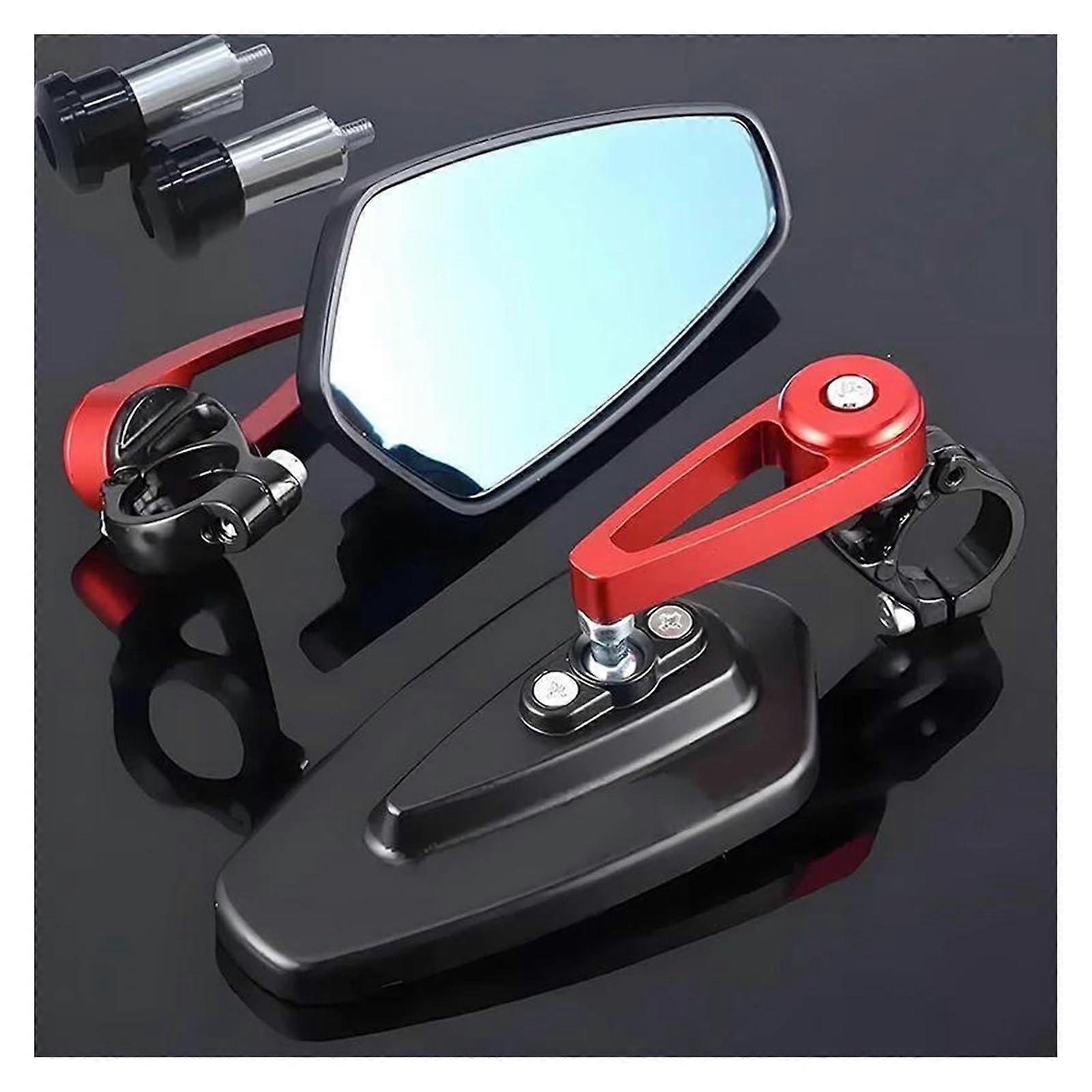 Rearview Mirror For GSXS 750 GSXS 750 GSX S750 GSXS 1000 GT Red 2Piece Handlebar End Universal Motorcycle Side Mirror
