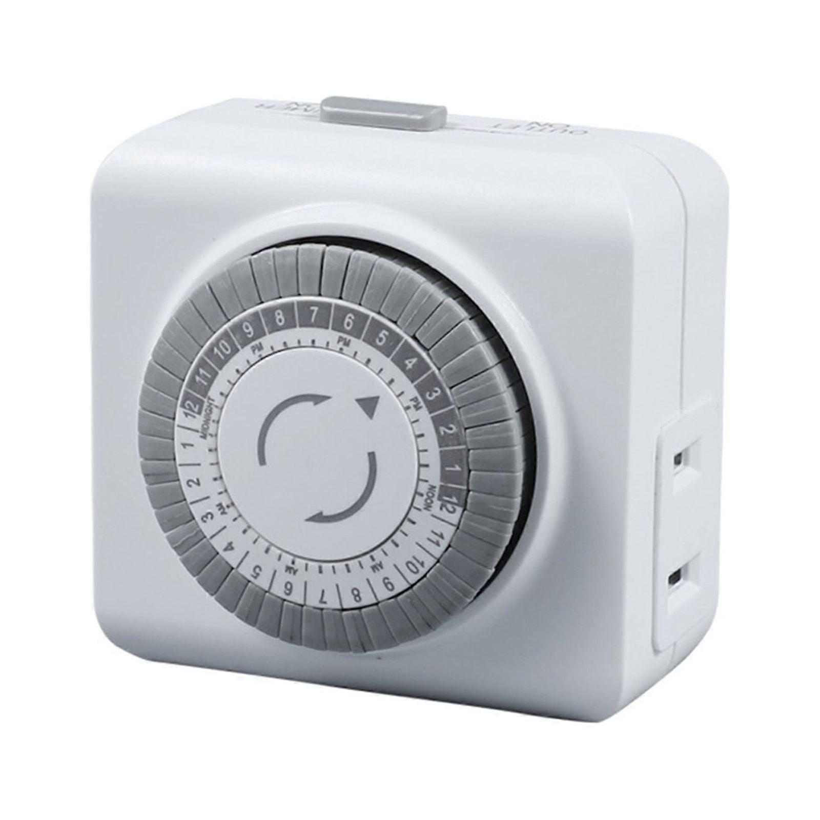 24-Hour Cycle Plug-In Mechanical Timers, Outlet Timer Indoor, Programmable Timer