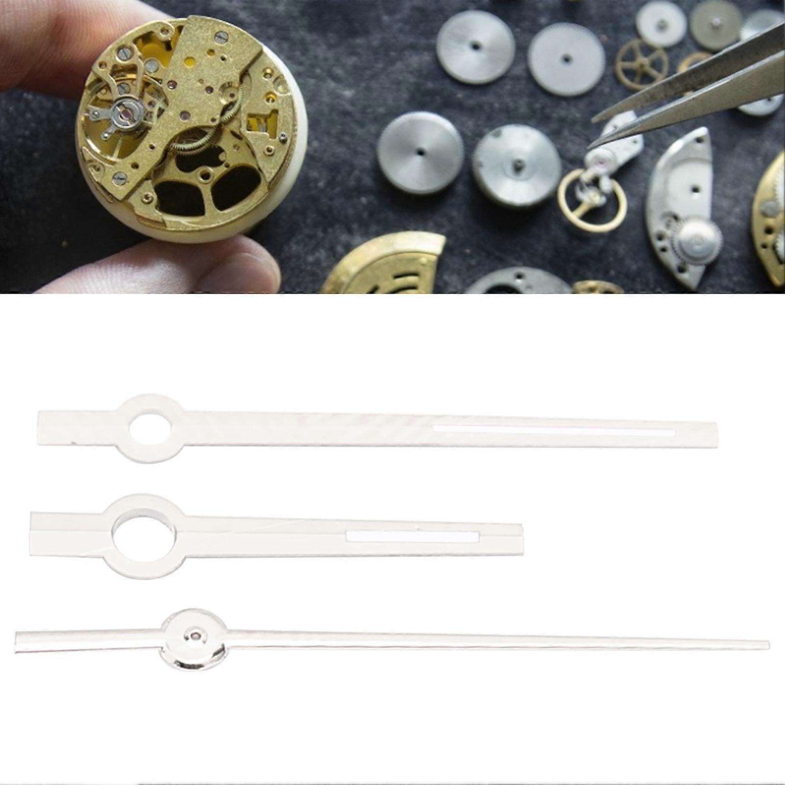 Luminous Silver Hour Minute Second Hands Replacement for 3135 Movement