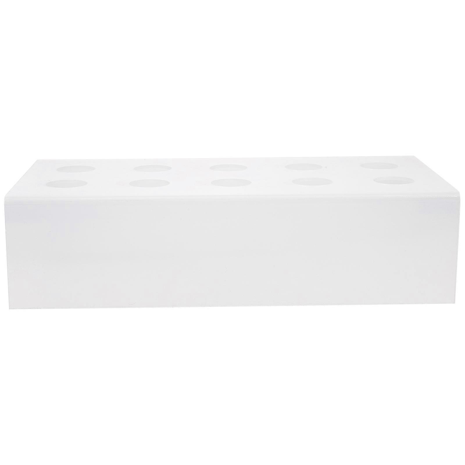 Clear Cone Holder Acrylic Ice Cream Stand for 2Pcs 10 Holes Storage